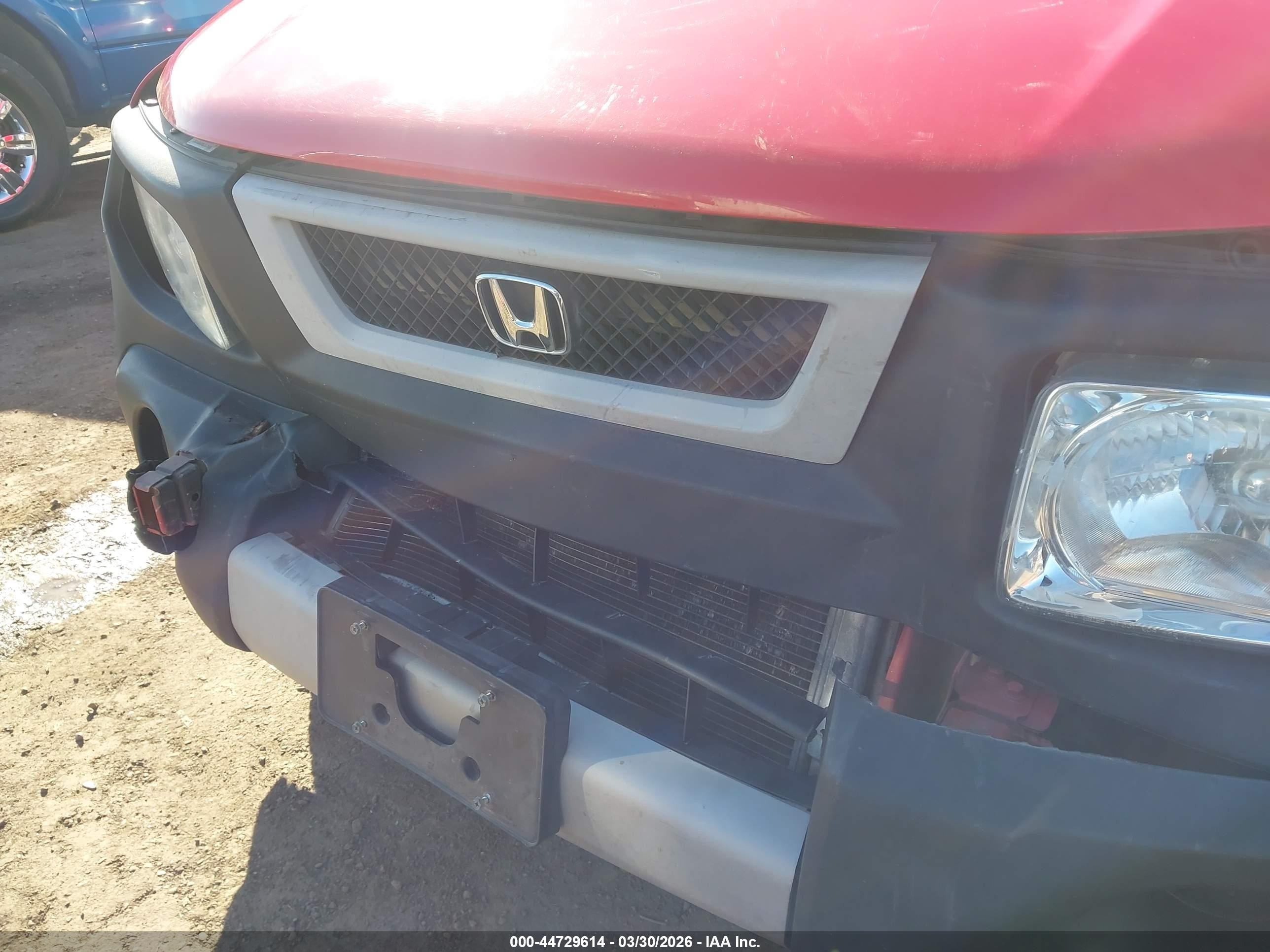 2005 Honda Element Ex Red vin: 5J6YH18645L017085