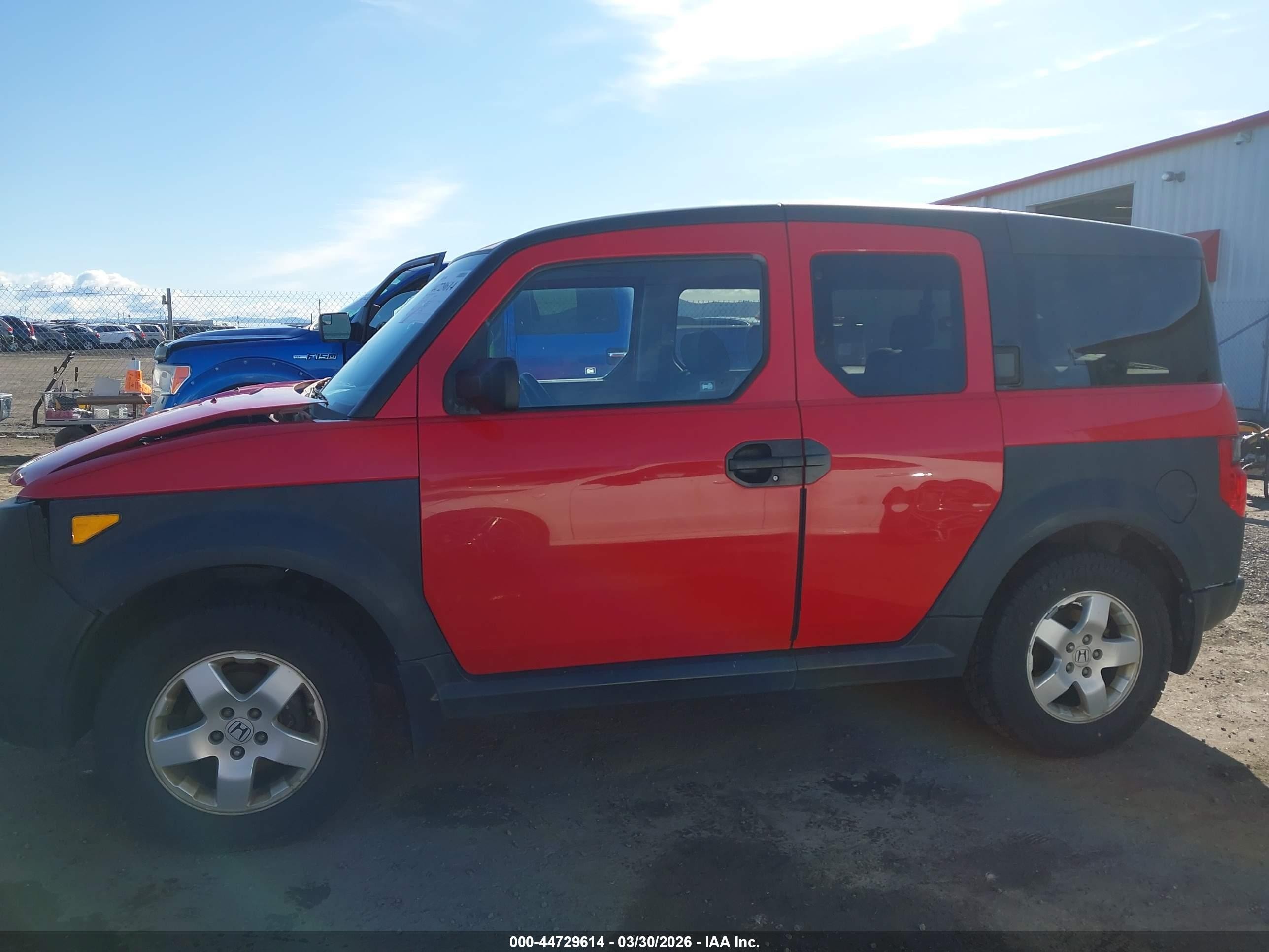 2005 Honda Element Ex Red vin: 5J6YH18645L017085