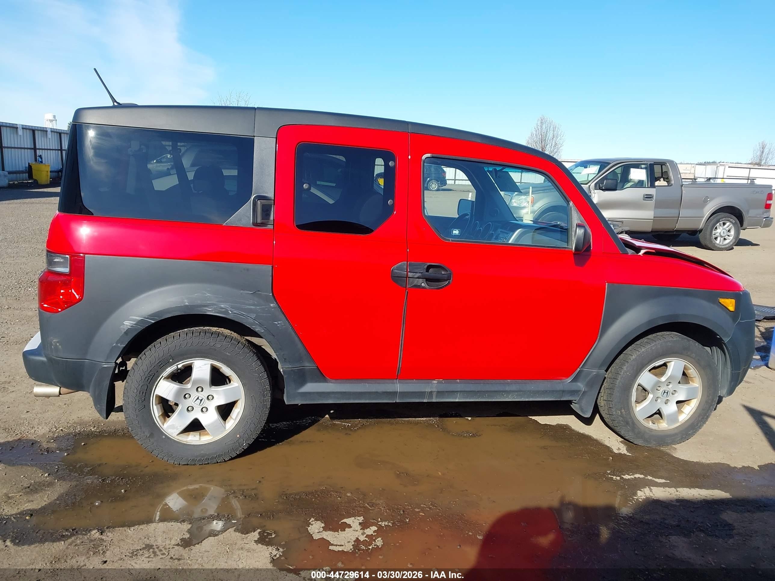 2005 Honda Element Ex Red vin: 5J6YH18645L017085
