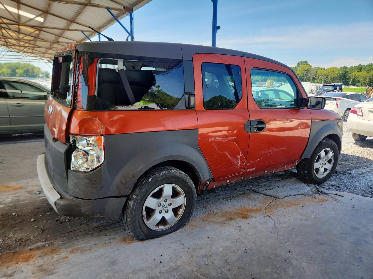 2004 Honda Element Ex Orange vin: 5J6YH18654L009964