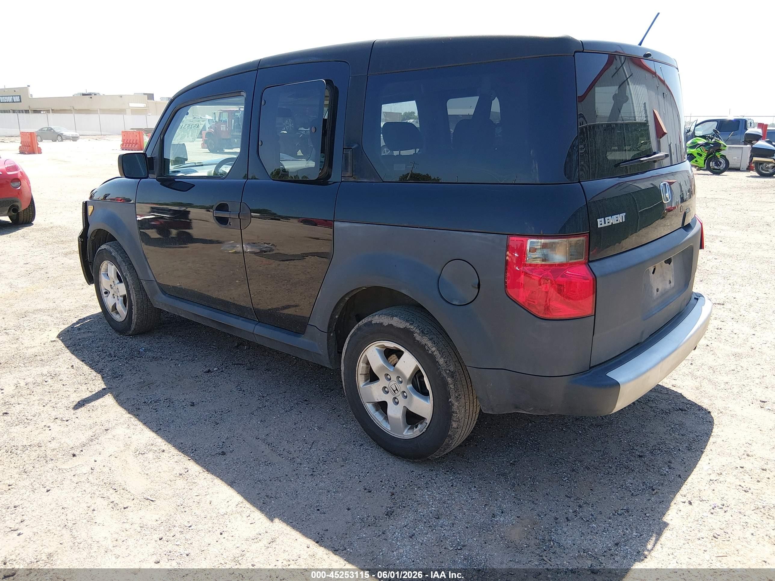 2005 Honda Element Ex Black vin: 5J6YH18655L016138