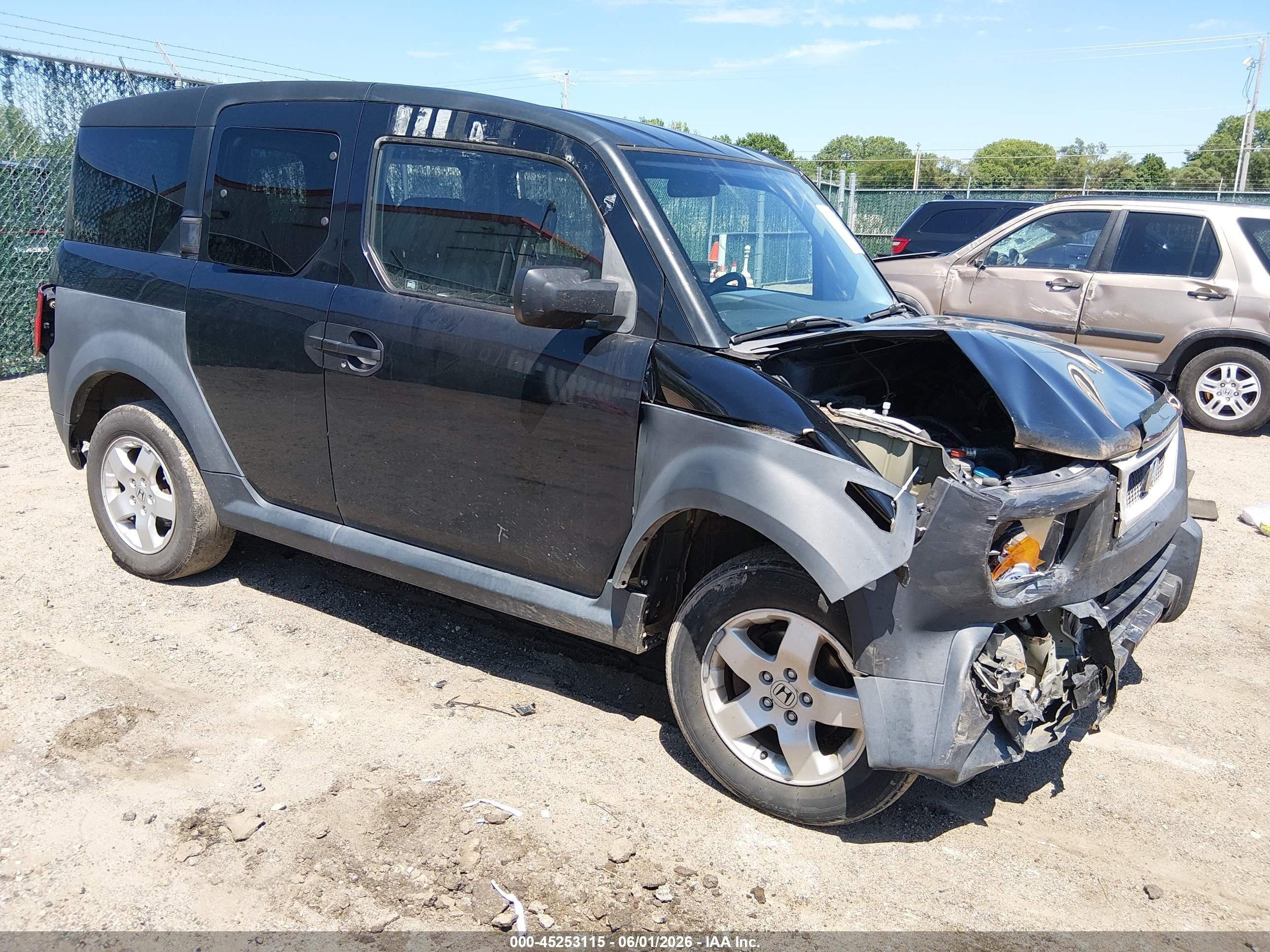 2005 Honda Element Ex Black vin: 5J6YH18655L016138