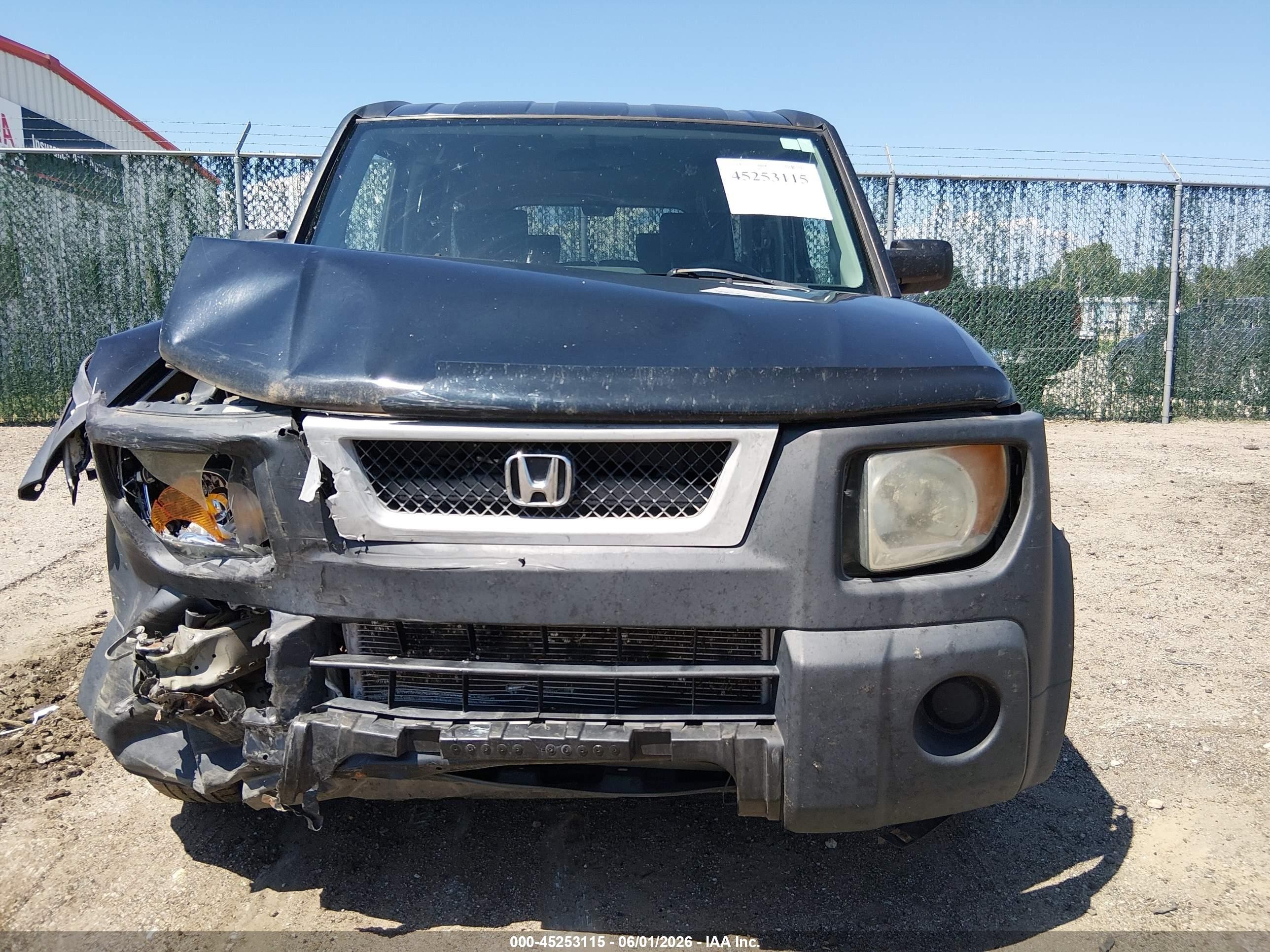 2005 Honda Element Ex Black vin: 5J6YH18655L016138