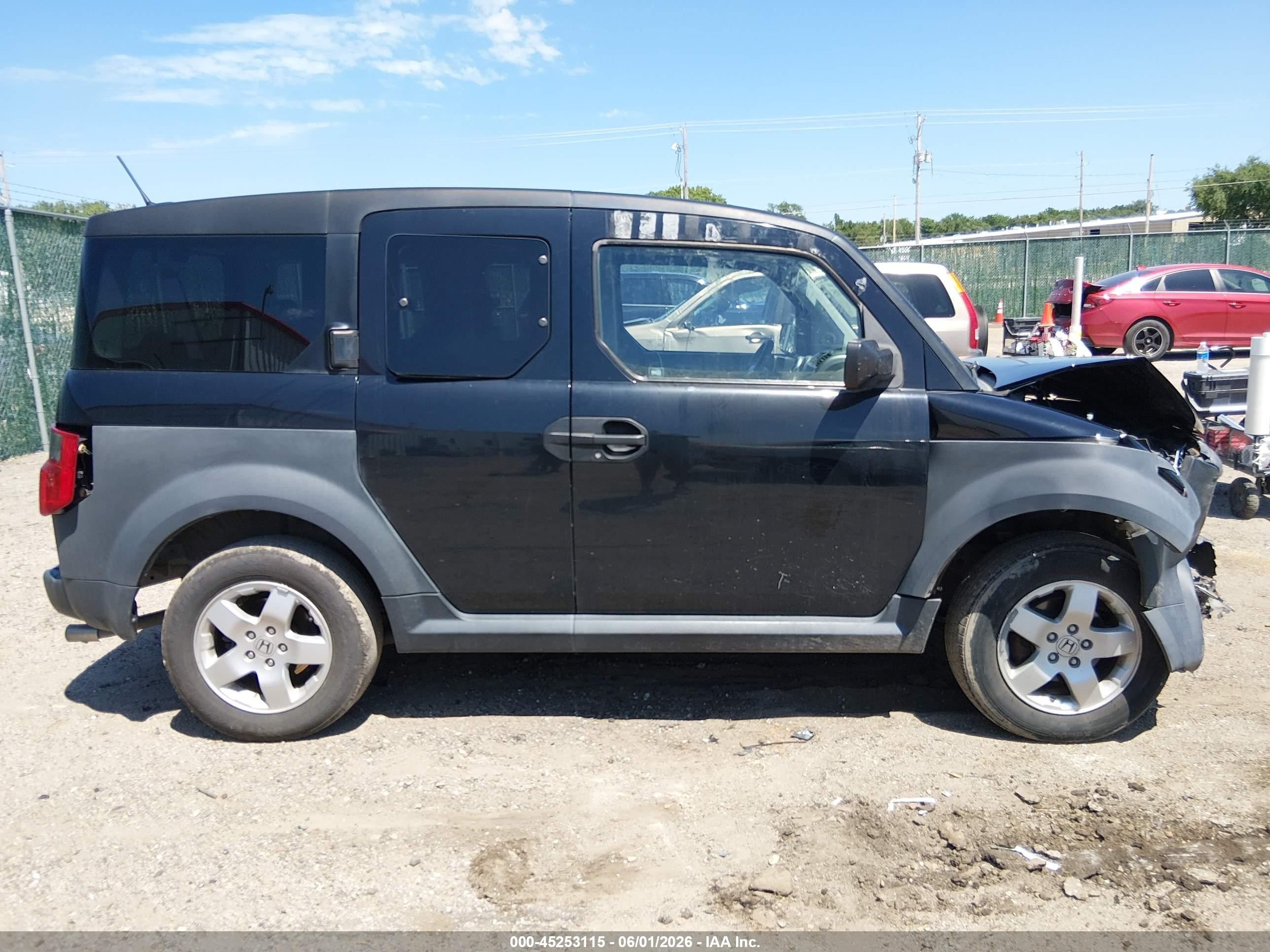 2005 Honda Element Ex Black vin: 5J6YH18655L016138