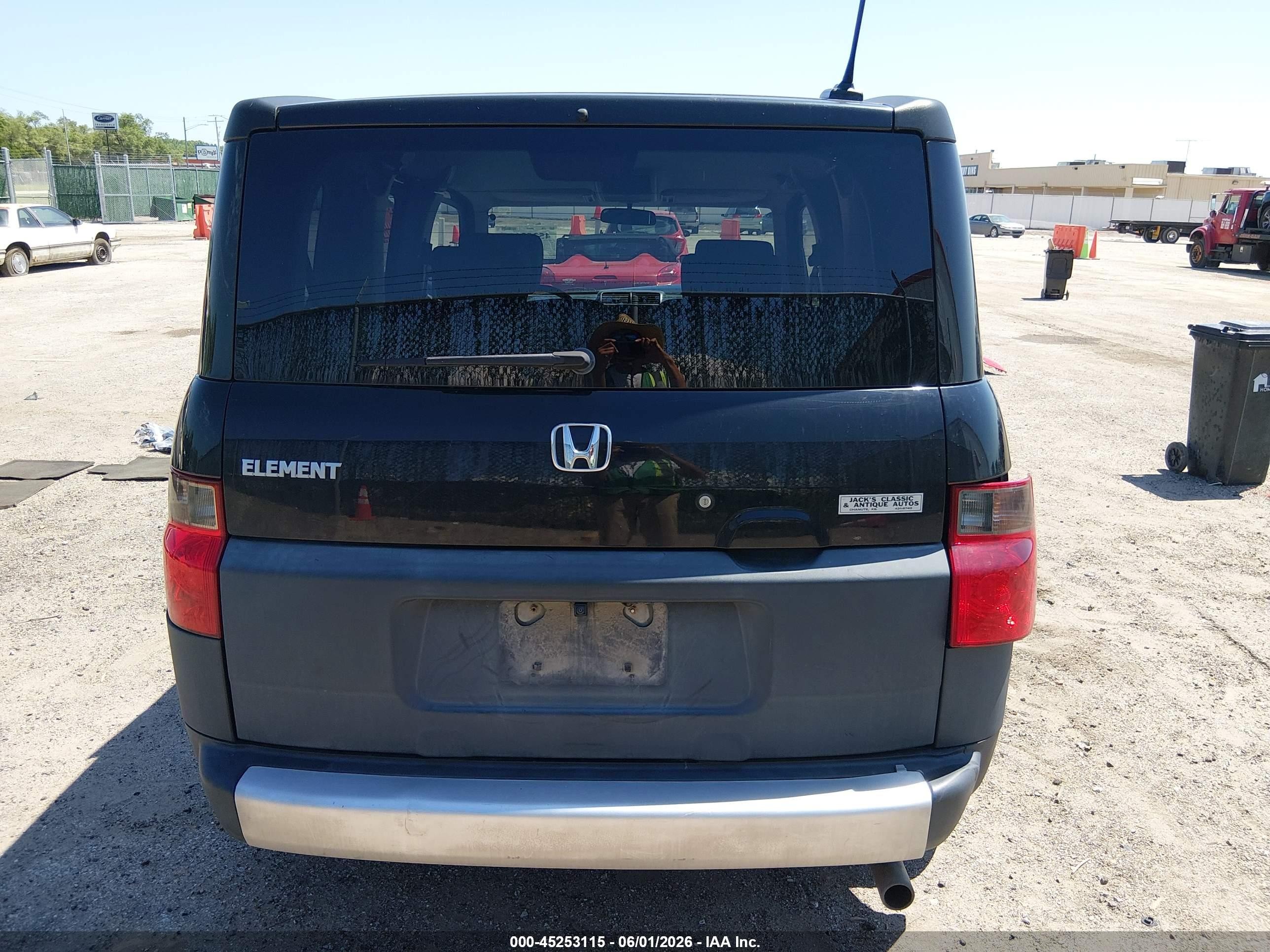 2005 Honda Element Ex Black vin: 5J6YH18655L016138