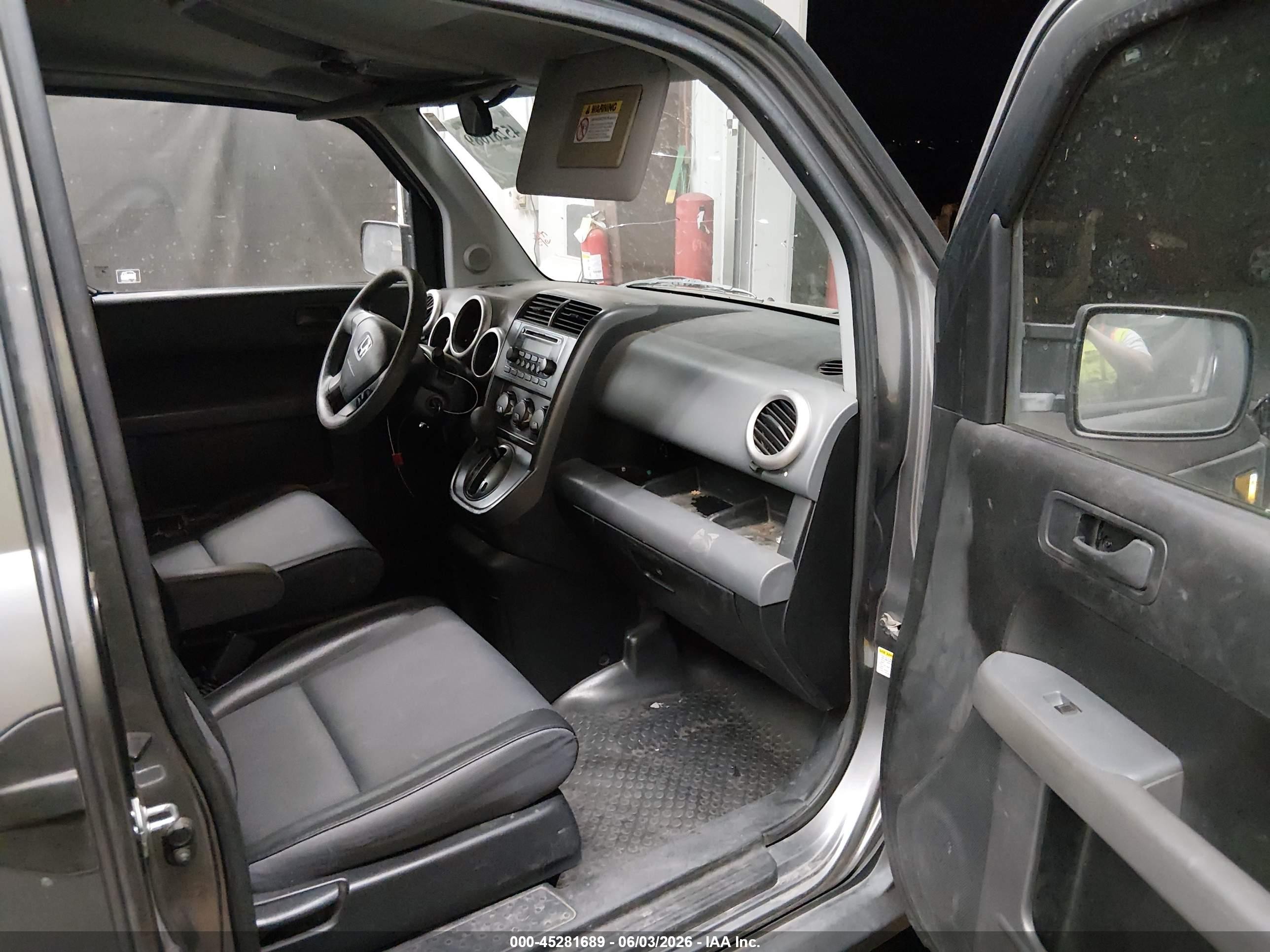 2005 Honda Element Ex Gray vin: 5J6YH18675L015735