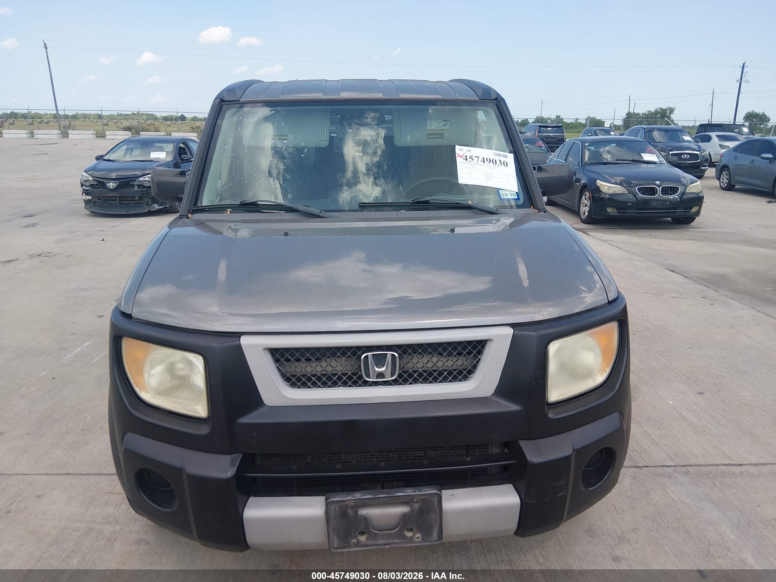 2005 Honda Element Ex Gray vin: 5J6YH18695L000766