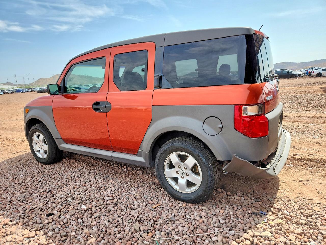 2005 Honda Element Ex Orange vin: 5J6YH18695L008849