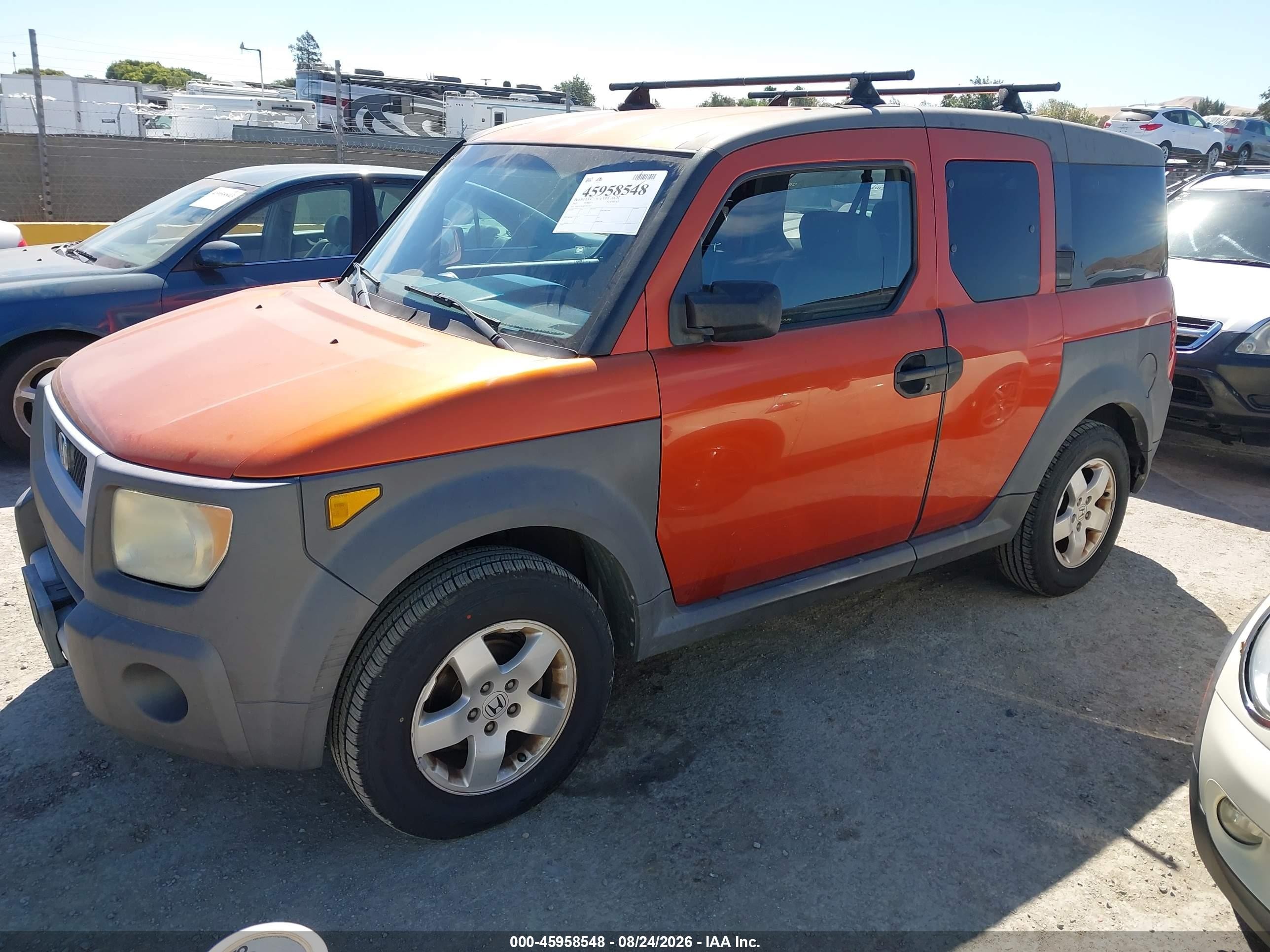 2005 Honda Element Ex Orange vin: 5J6YH186X5L001019