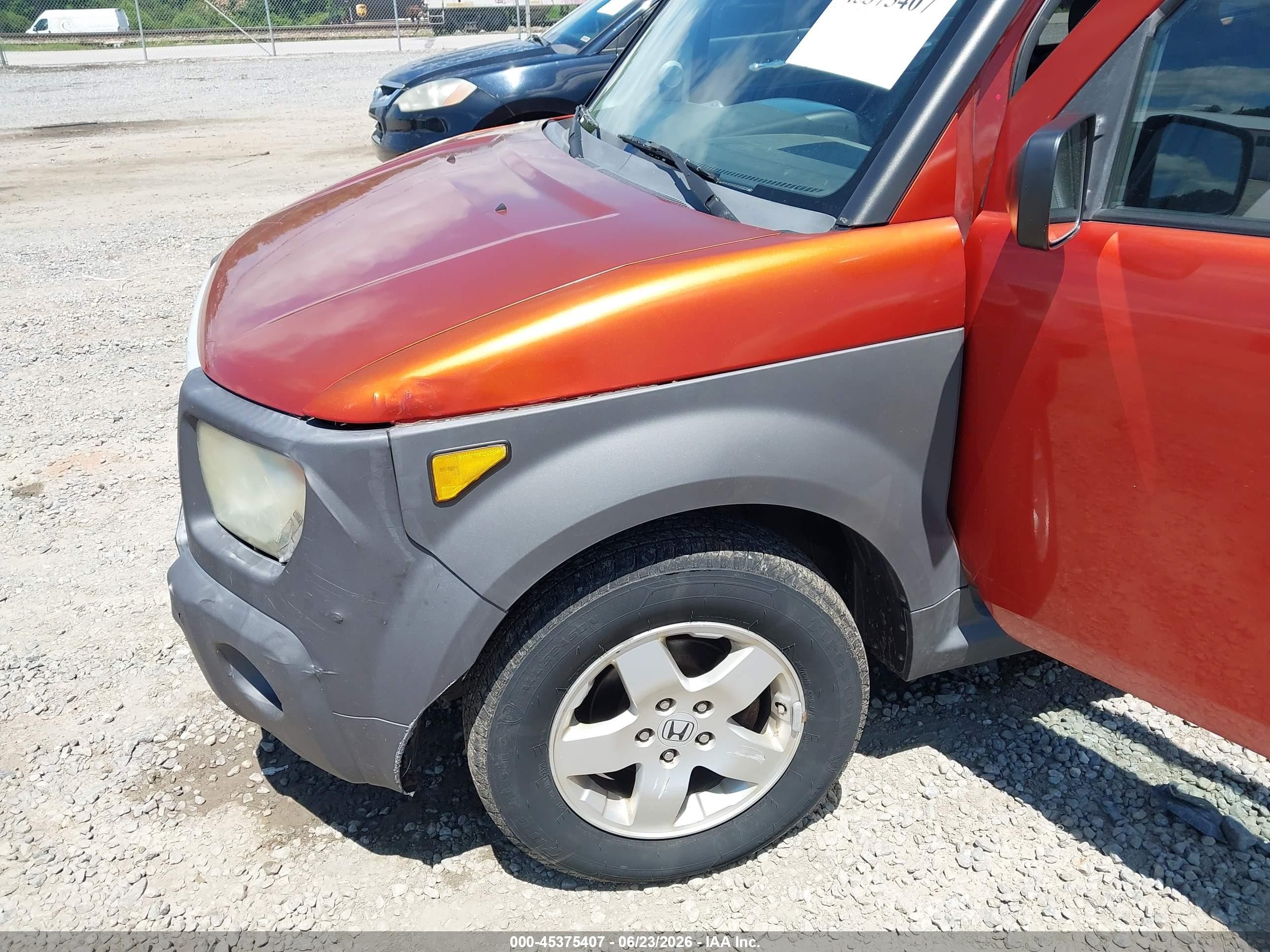 2005 Honda Element Ex Orange vin: 5J6YH186X5L003255