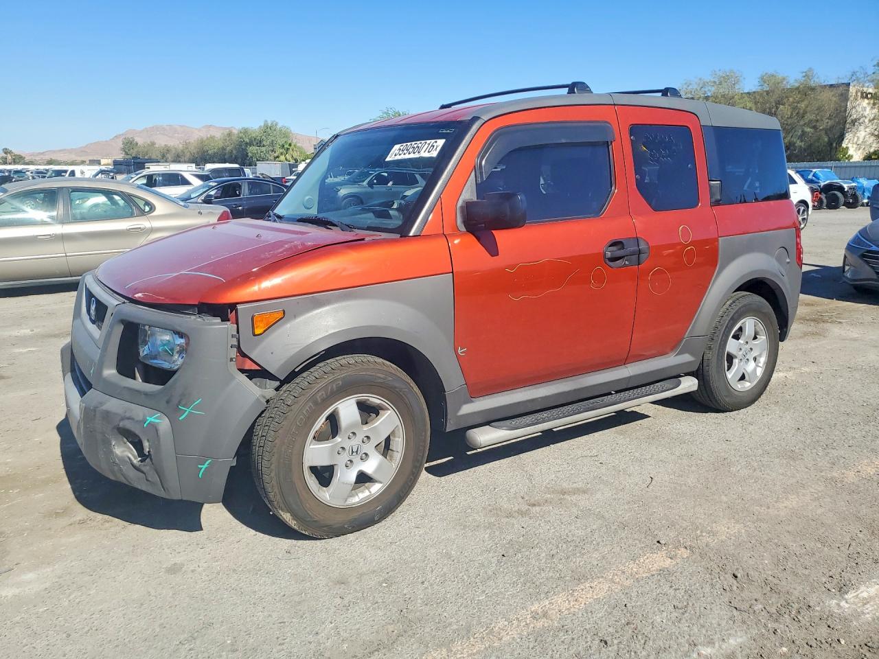2005 Honda Element Ex Orange vin: 5J6YH186X5L013445