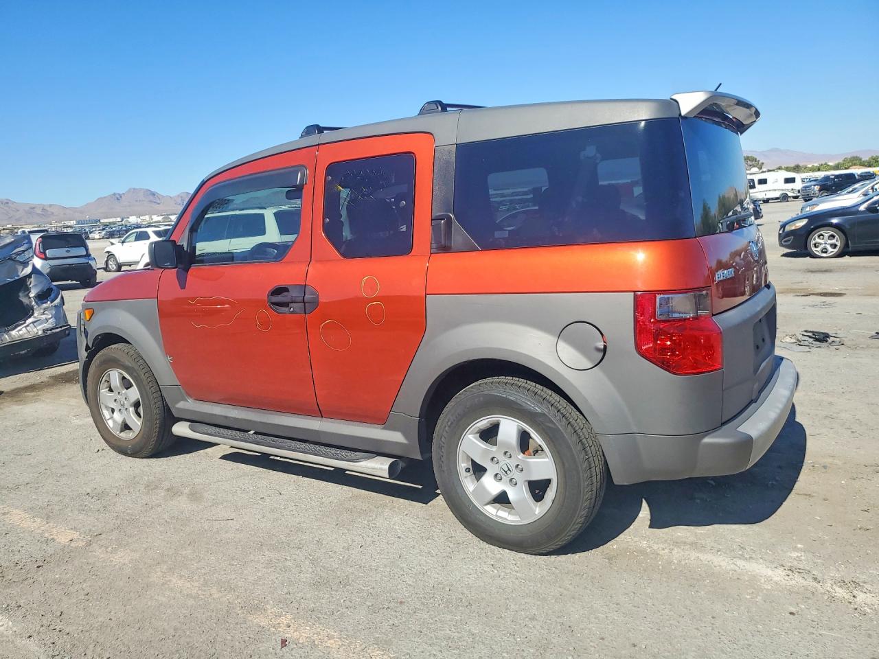 2005 Honda Element Ex Orange vin: 5J6YH186X5L013445