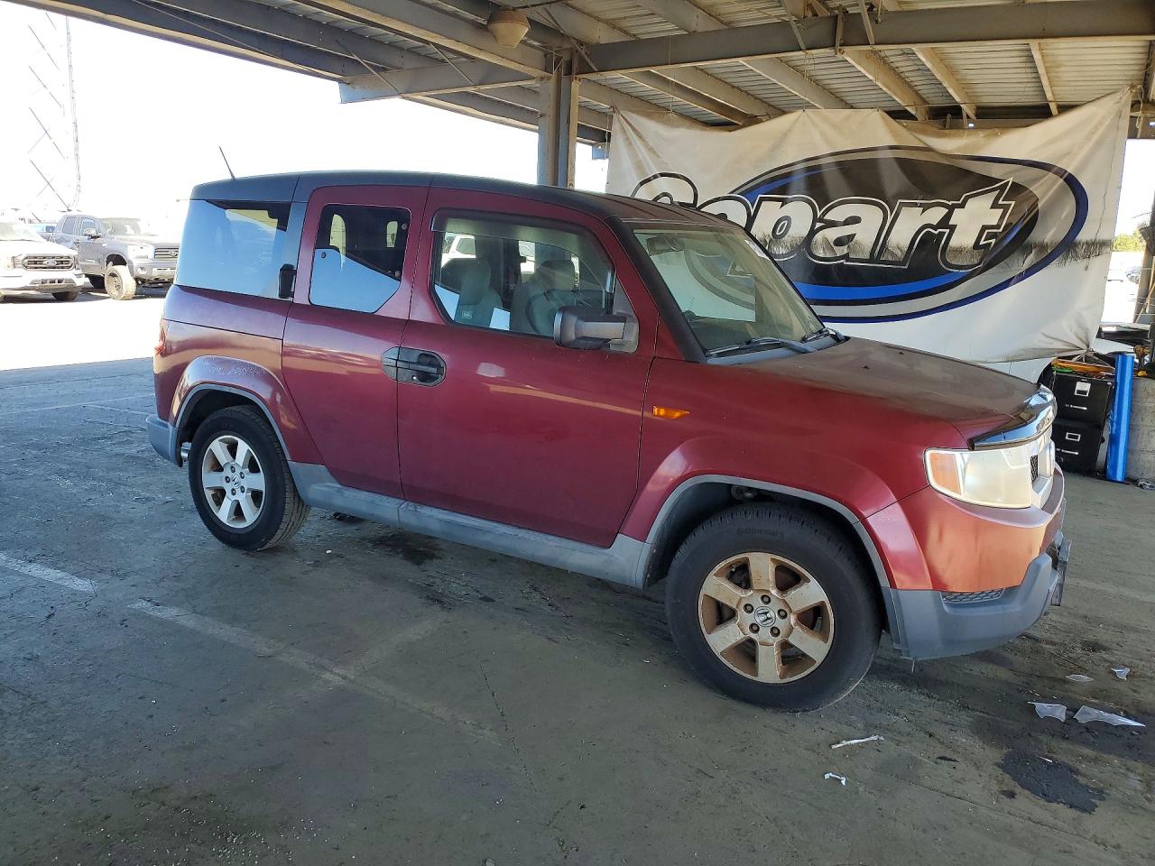 2009 Honda Element Ex Burgundy vin: 5J6YH18709L002131