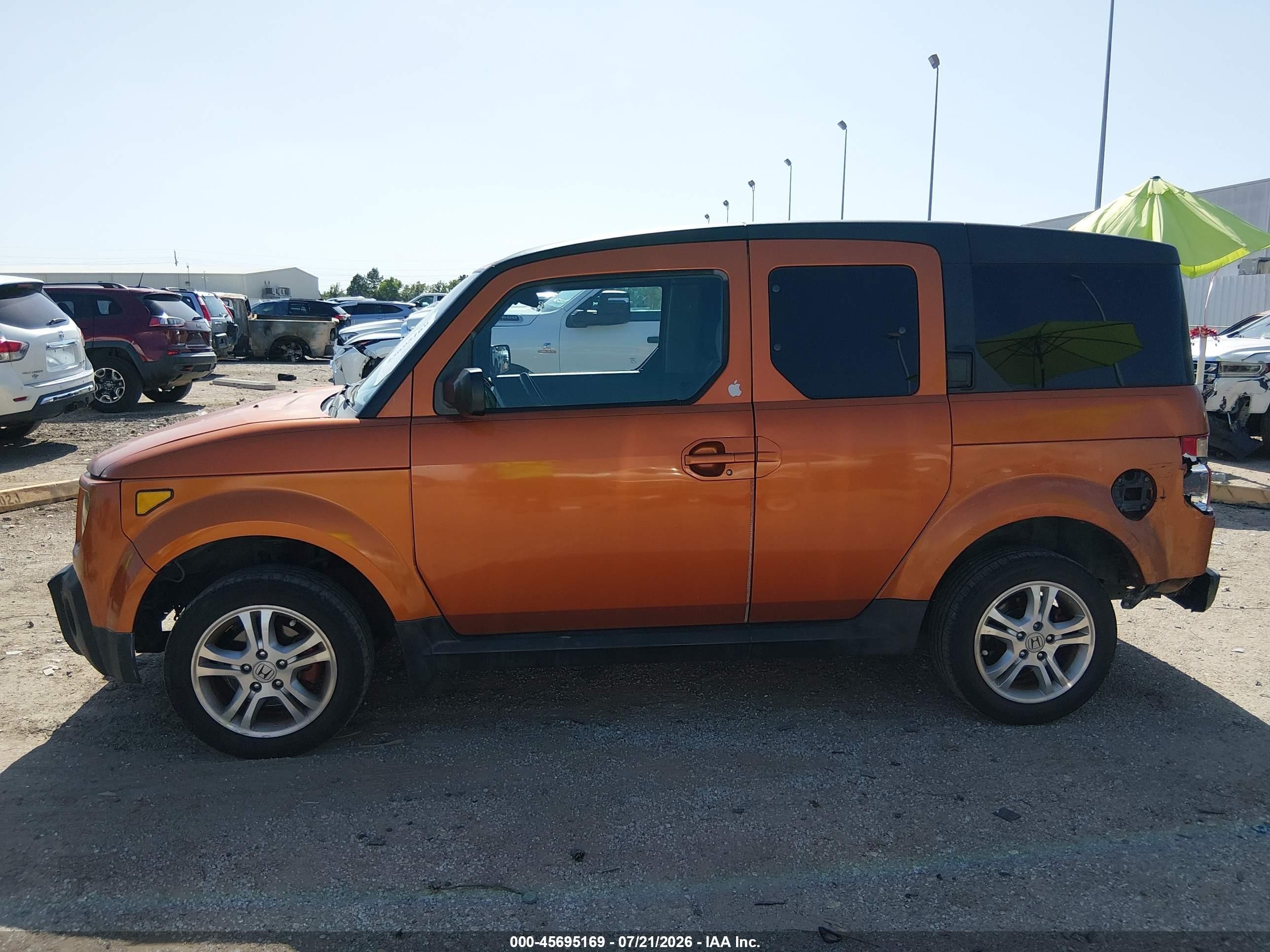 2008 Honda Element Ex Orange vin: 5J6YH18718L003187