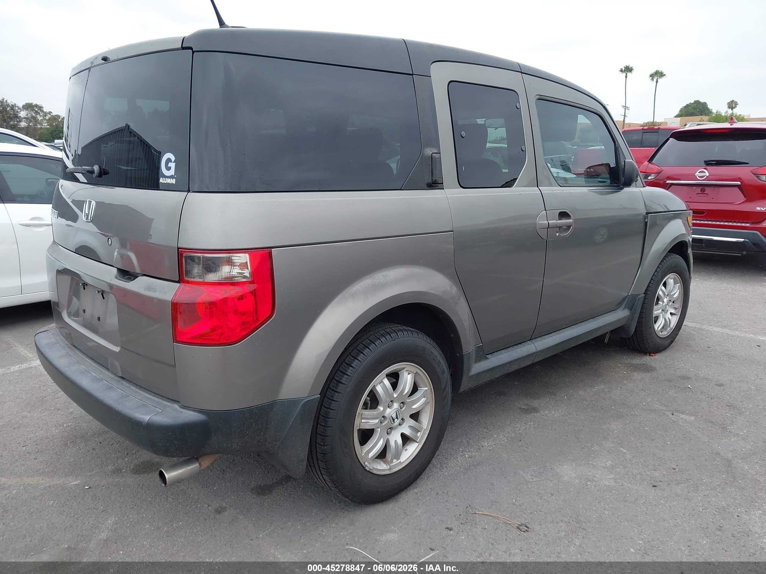 2008 Honda Element Ex Gray vin: 5J6YH18718L005263