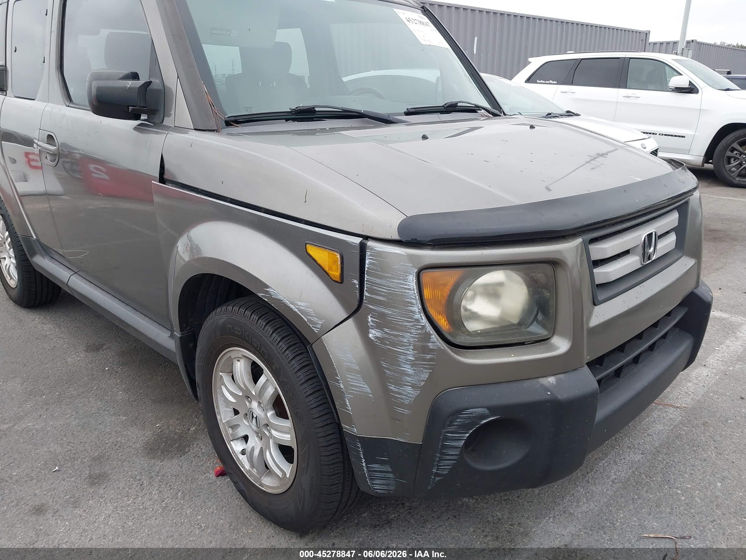 2008 Honda Element Ex Gray vin: 5J6YH18718L005263