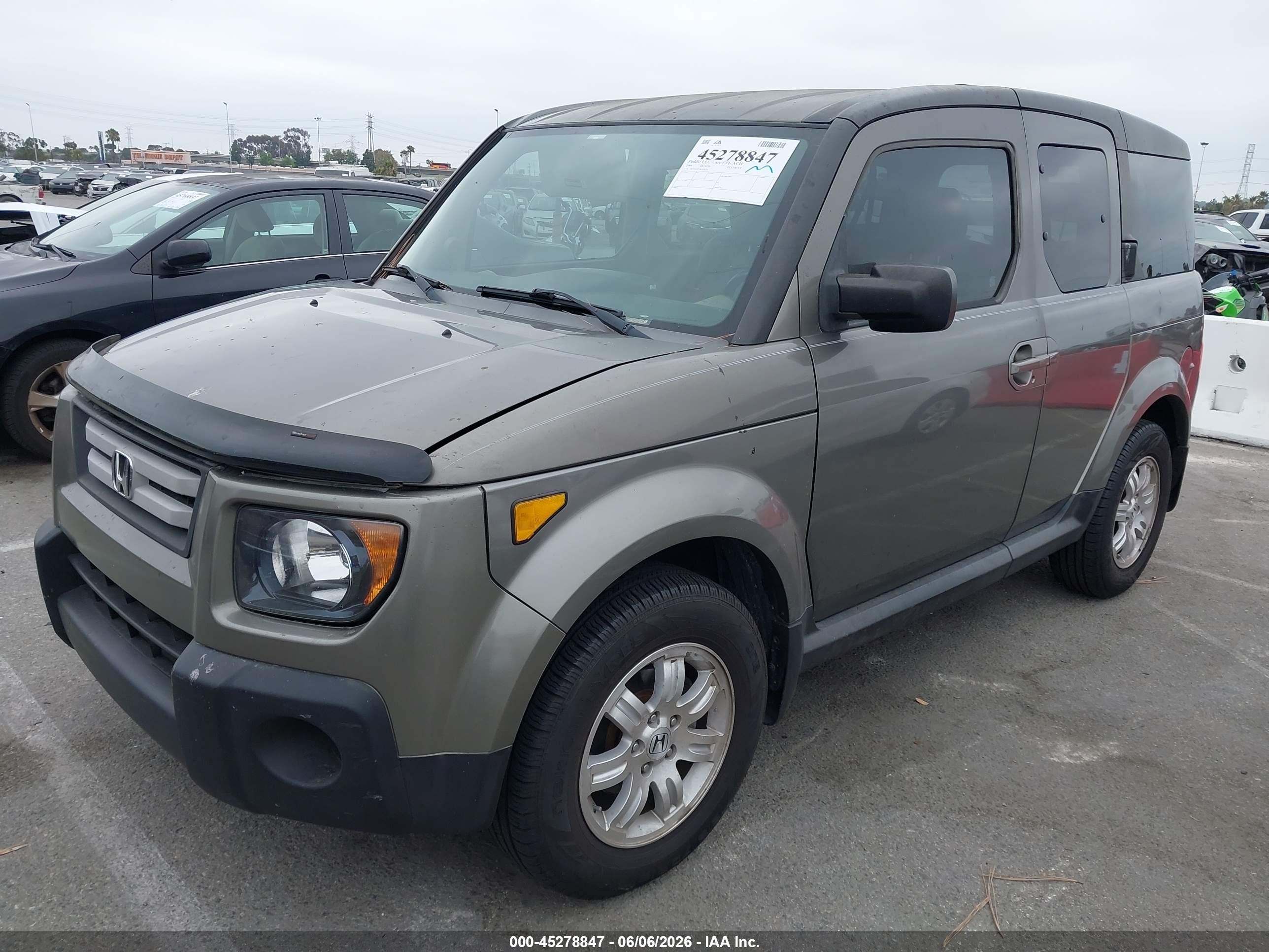 2008 Honda Element Ex Gray vin: 5J6YH18718L005263