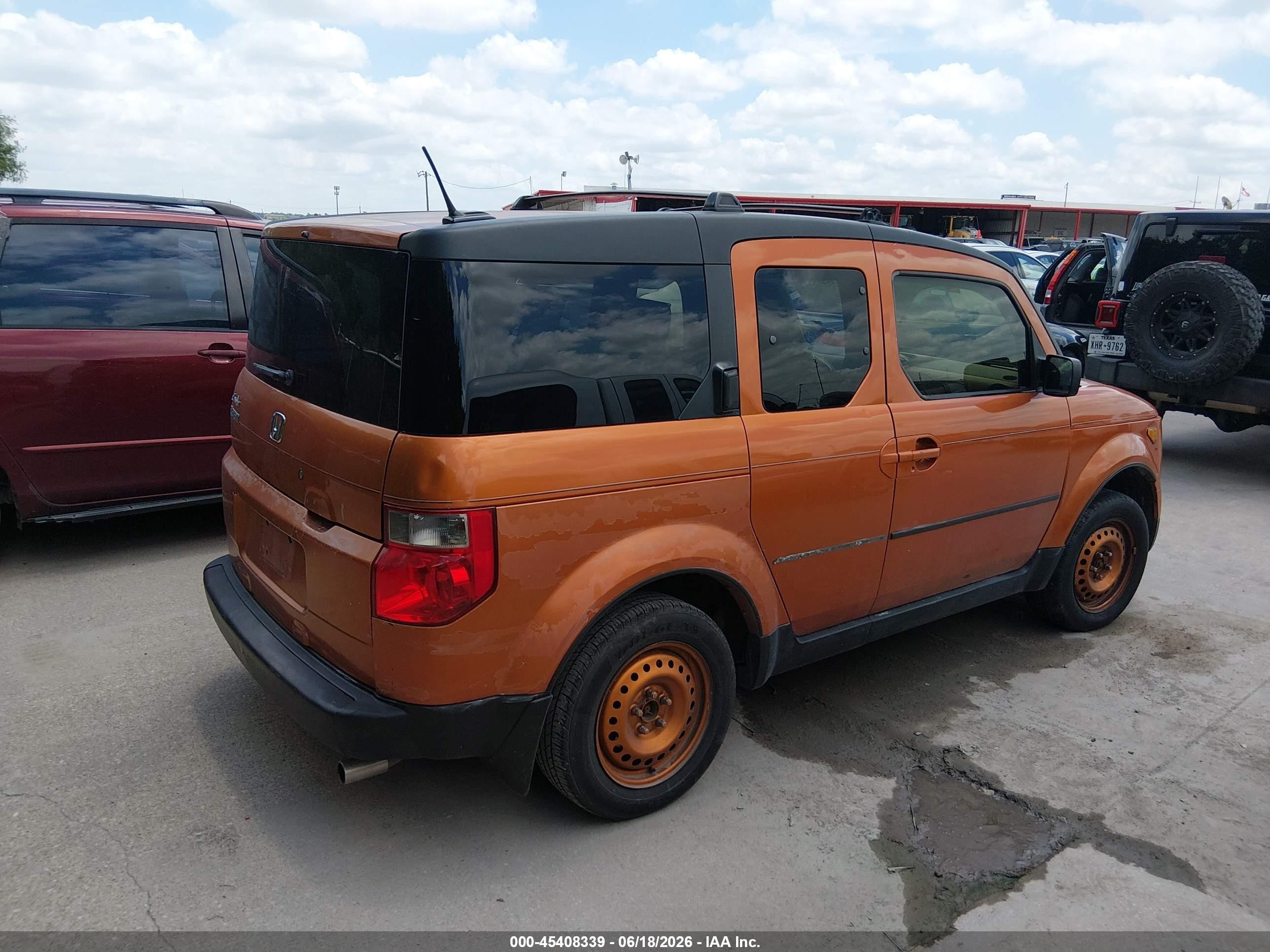 2007 Honda Element Ex Оранжевый vin: 5J6YH18727L000183