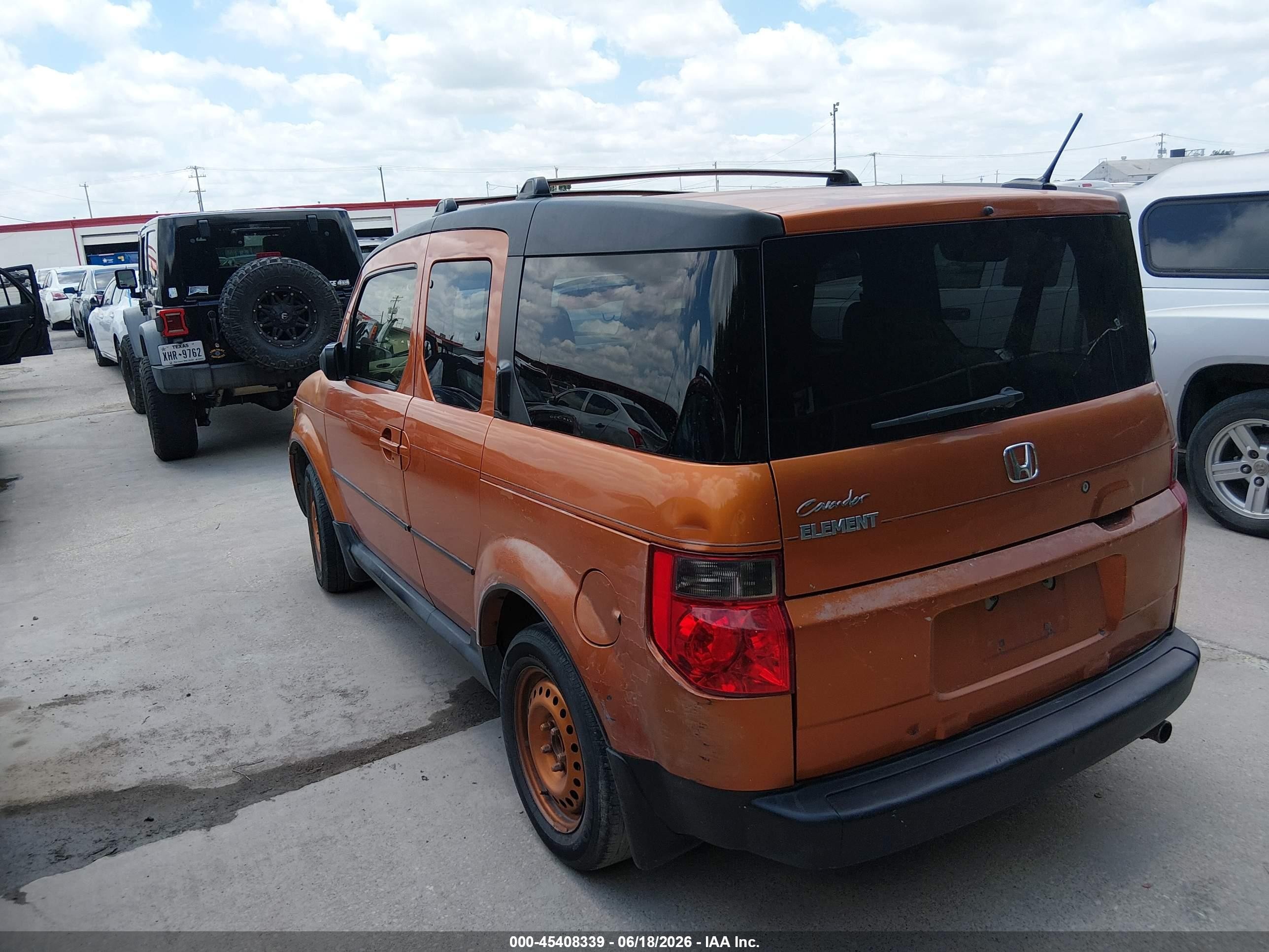 2007 Honda Element Ex Оранжевый vin: 5J6YH18727L000183