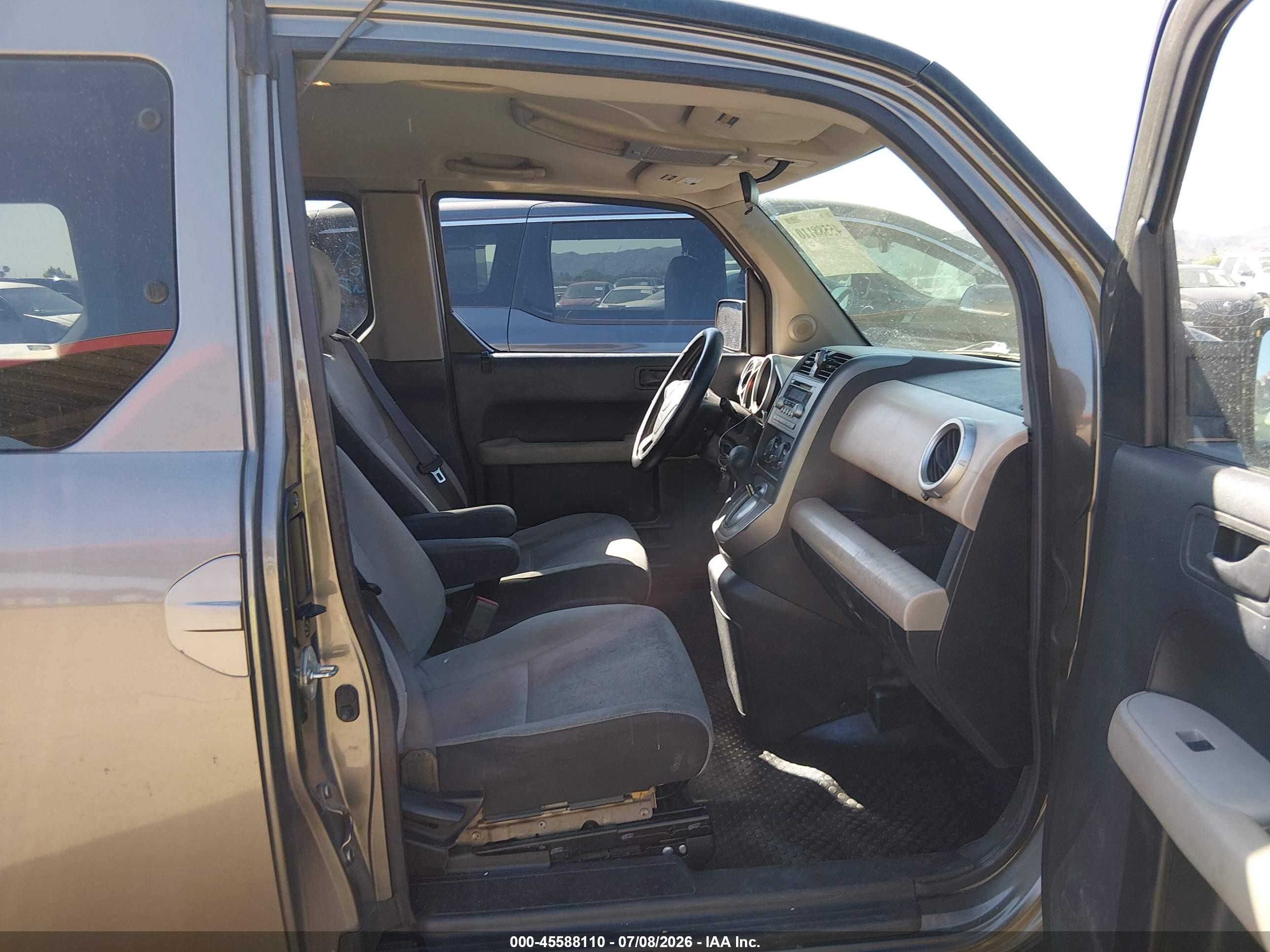 2007 Honda Element Ex Gray vin: 5J6YH18737L009717