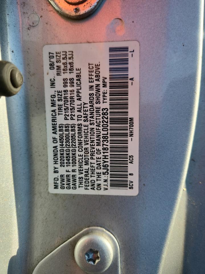 2008 Honda Element Ex Silver vin: 5J6YH18738L002283