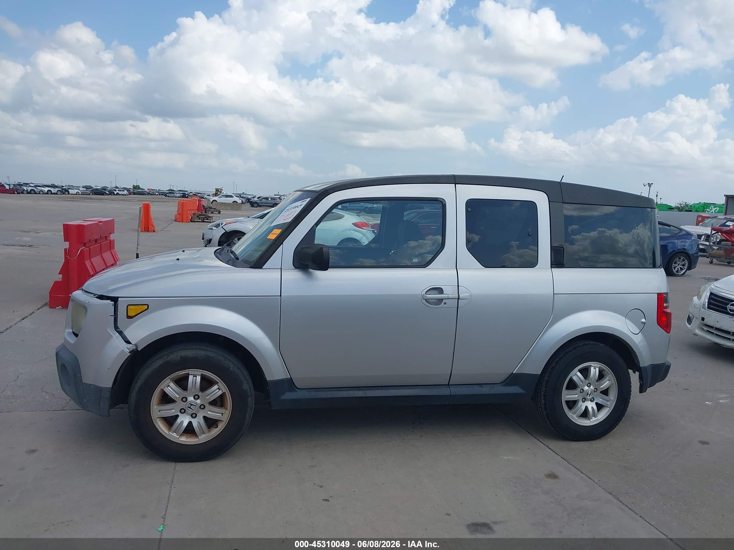 2007 Honda Element Ex Silver vin: 5J6YH18747L016367
