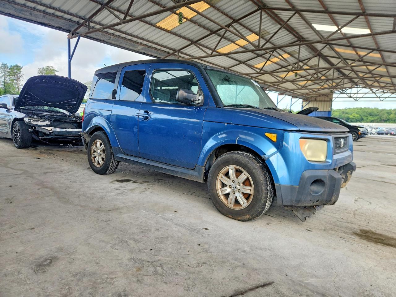 2006 Honda Element Ex Blue vin: 5J6YH18756L011256