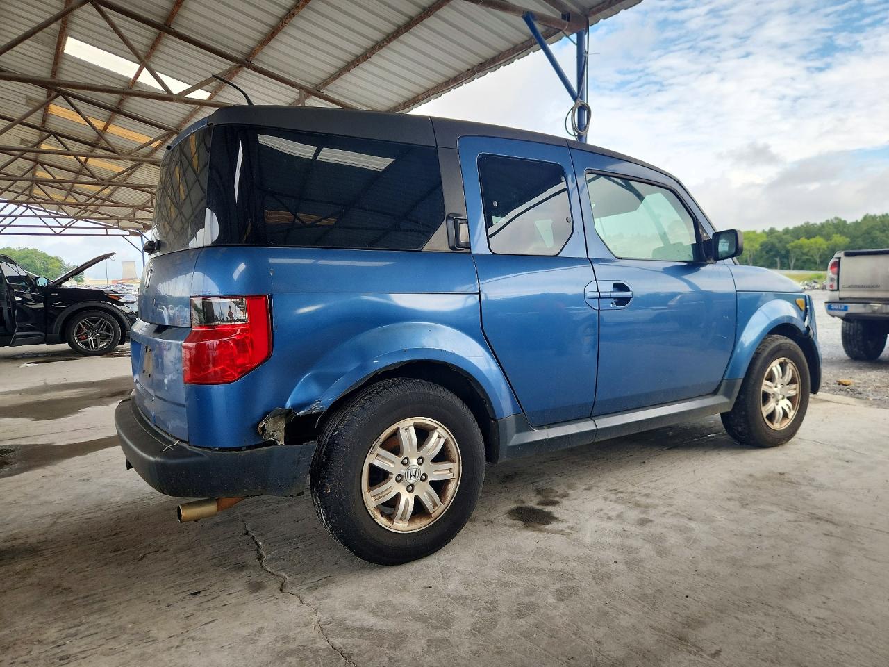 2006 Honda Element Ex Blue vin: 5J6YH18756L011256