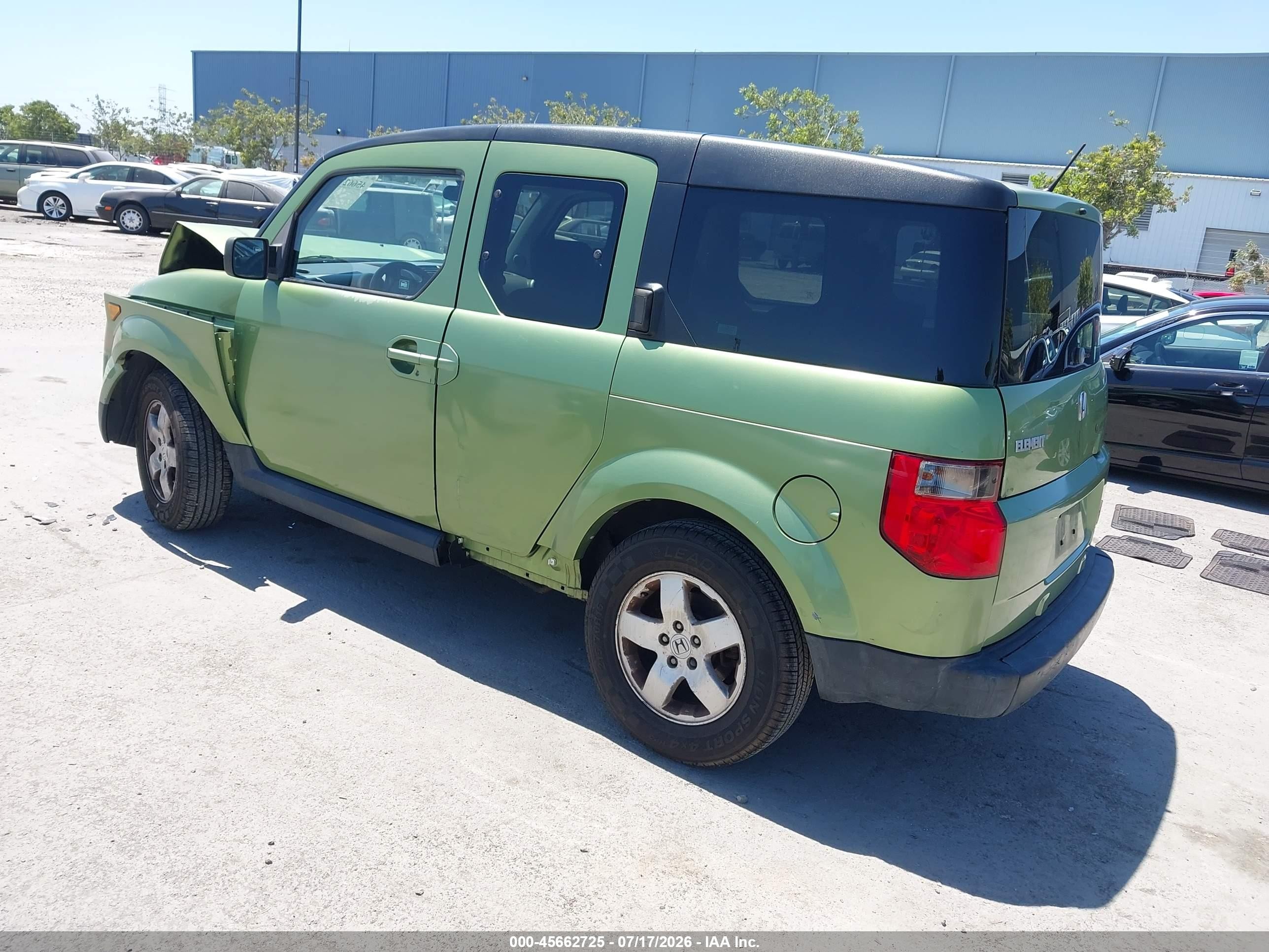 2006 Honda Element Ex-p Green vin: 5J6YH18756L013556