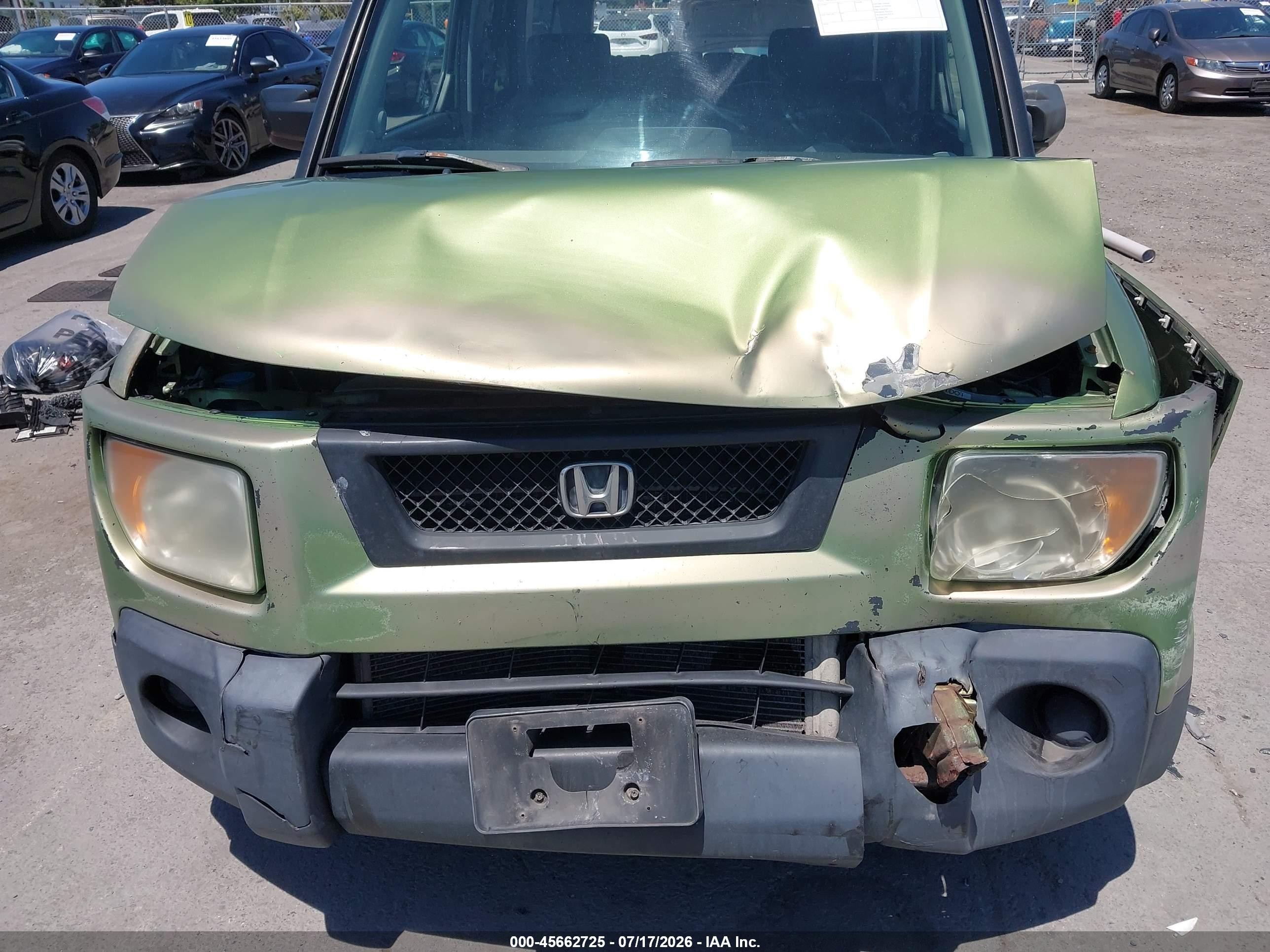 2006 Honda Element Ex-p Green vin: 5J6YH18756L013556