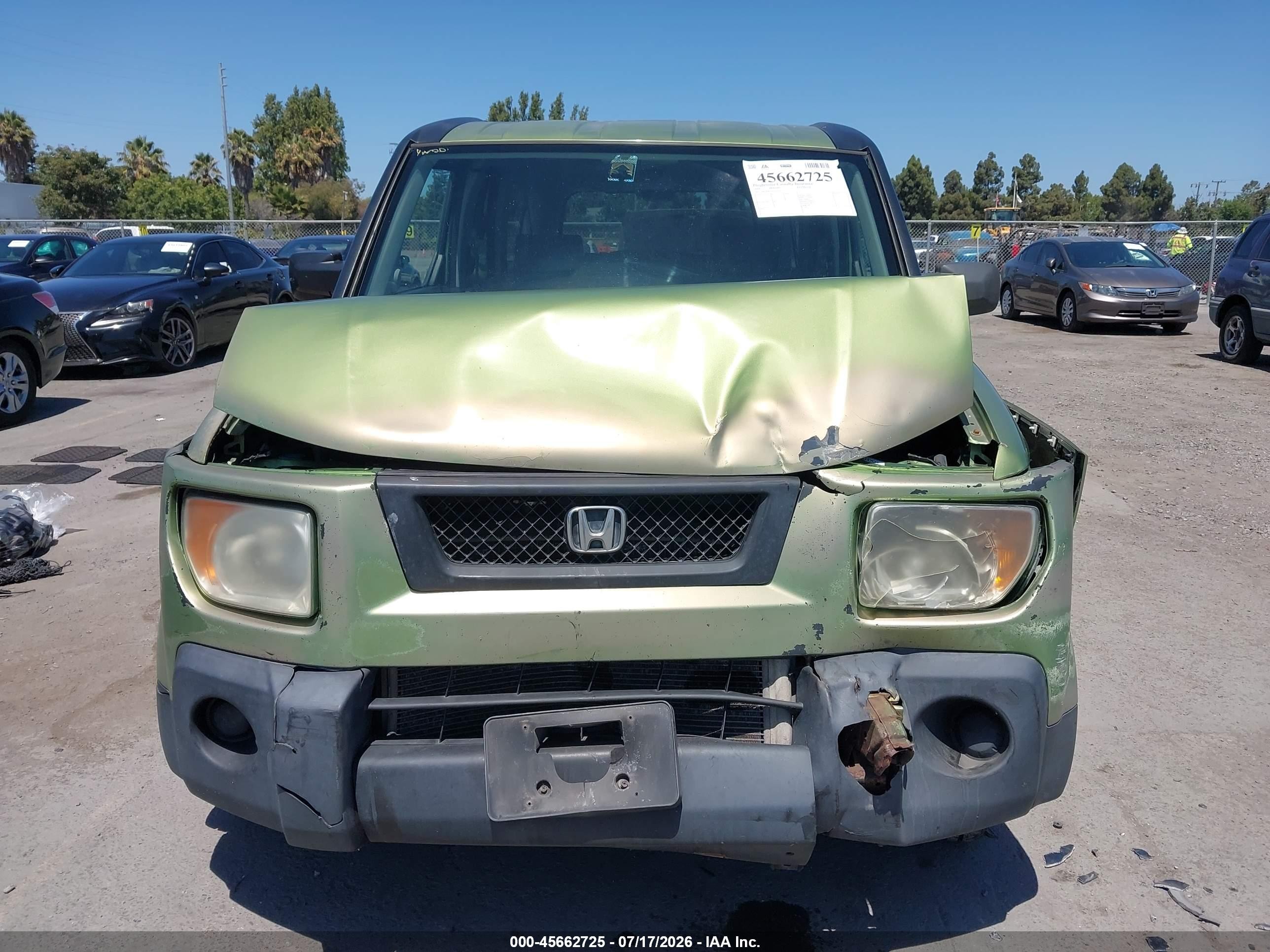 2006 Honda Element Ex-p Green vin: 5J6YH18756L013556