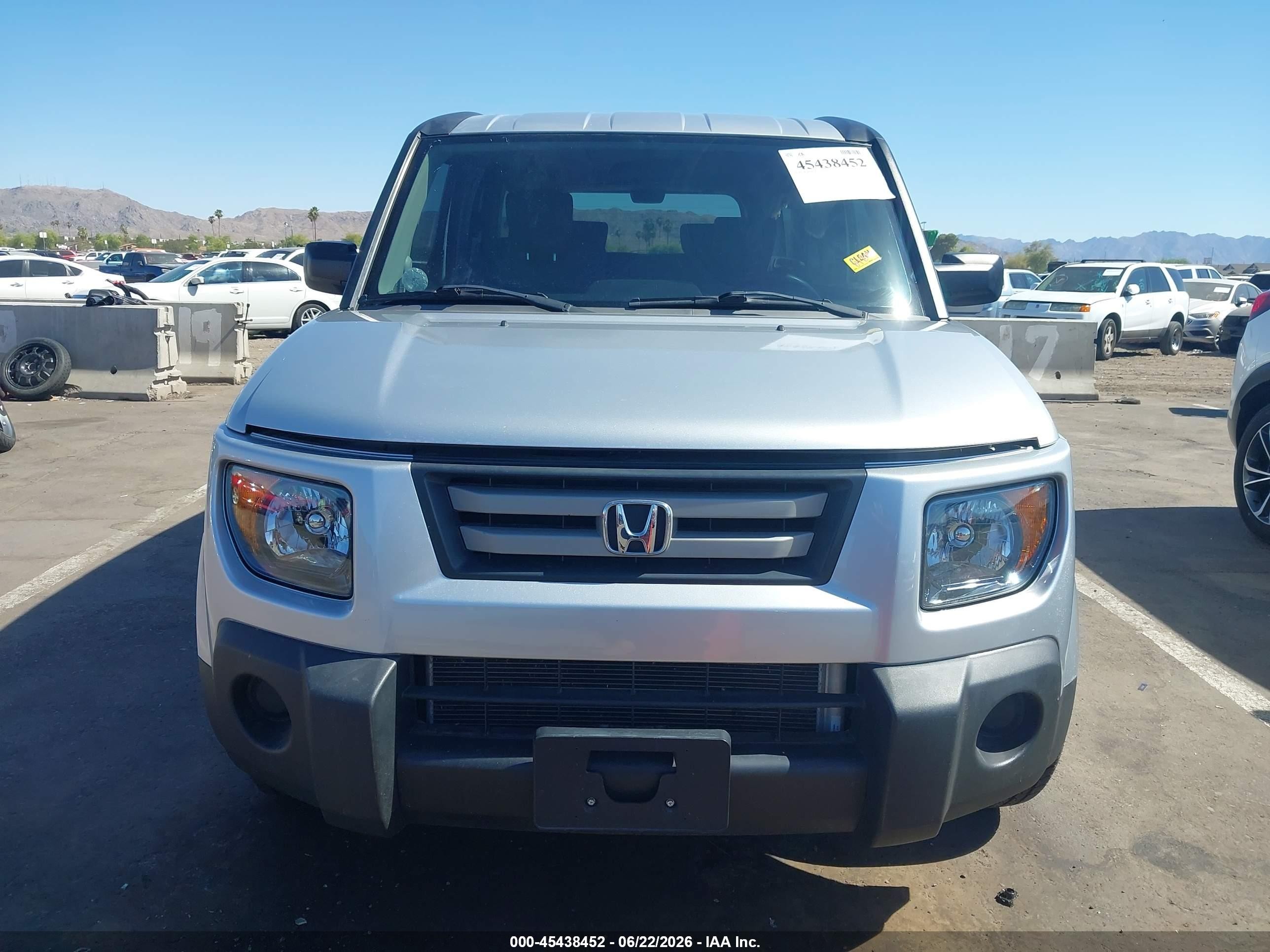 2007 Honda Element Ex Silver vin: 5J6YH18757L007533
