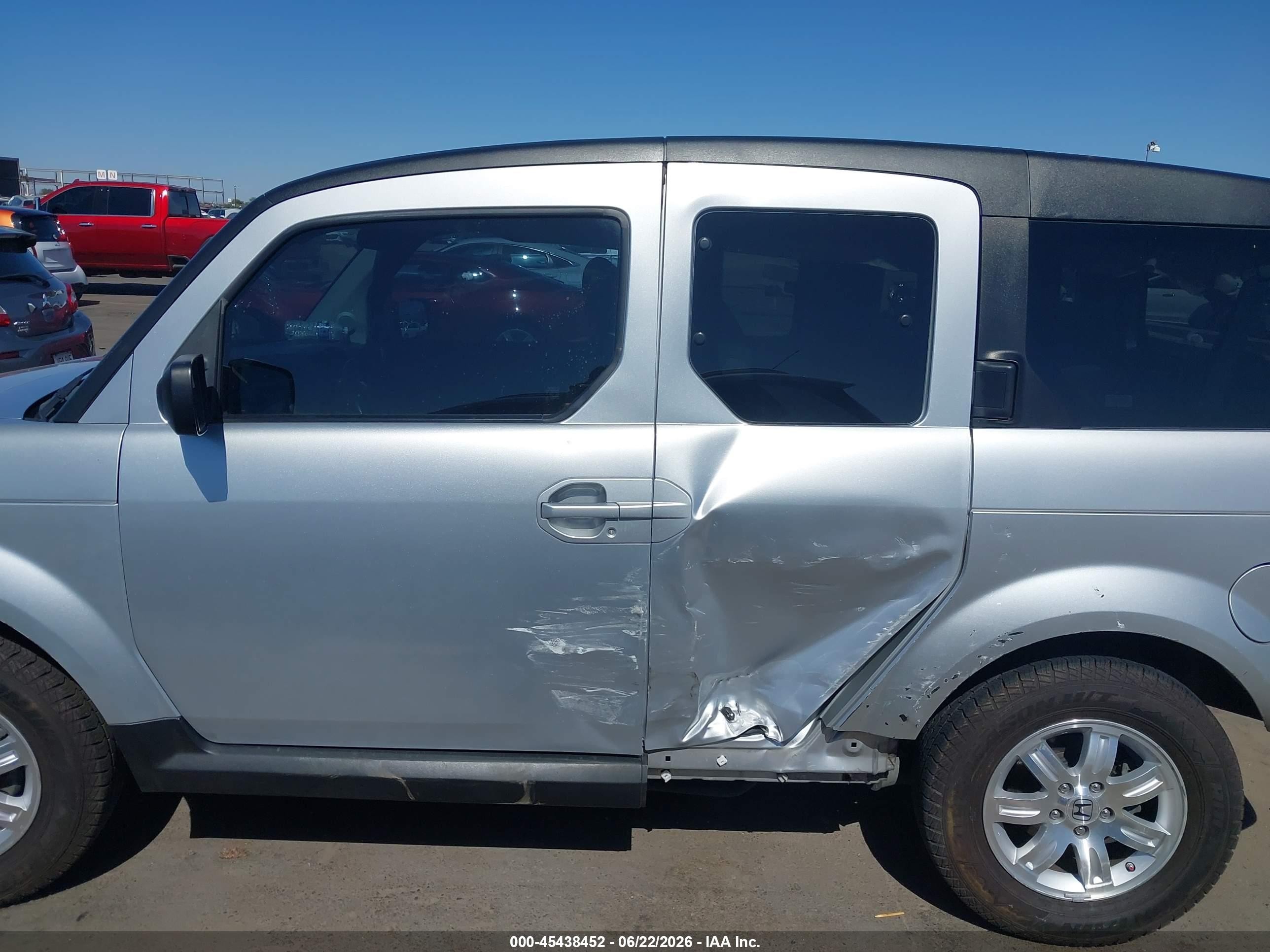 2007 Honda Element Ex Silver vin: 5J6YH18757L007533