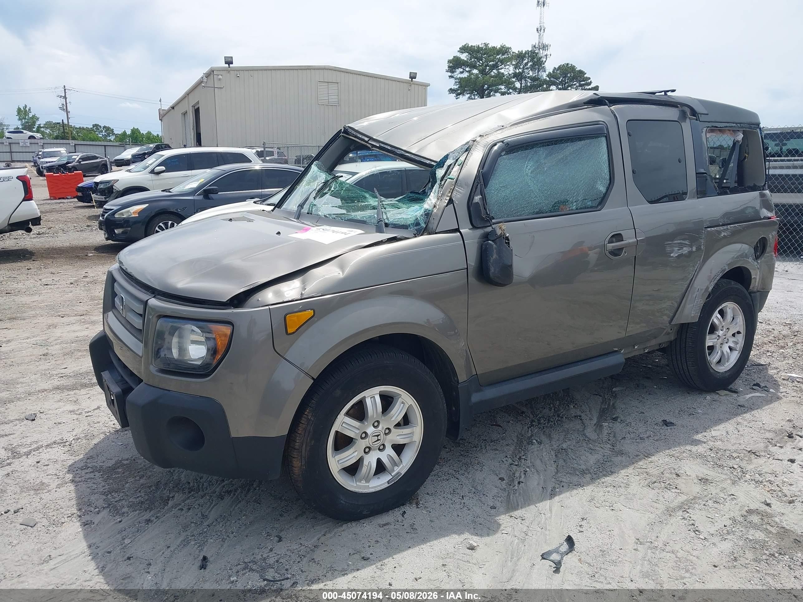 2008 Honda Element Ex Gray vin: 5J6YH18758L001121