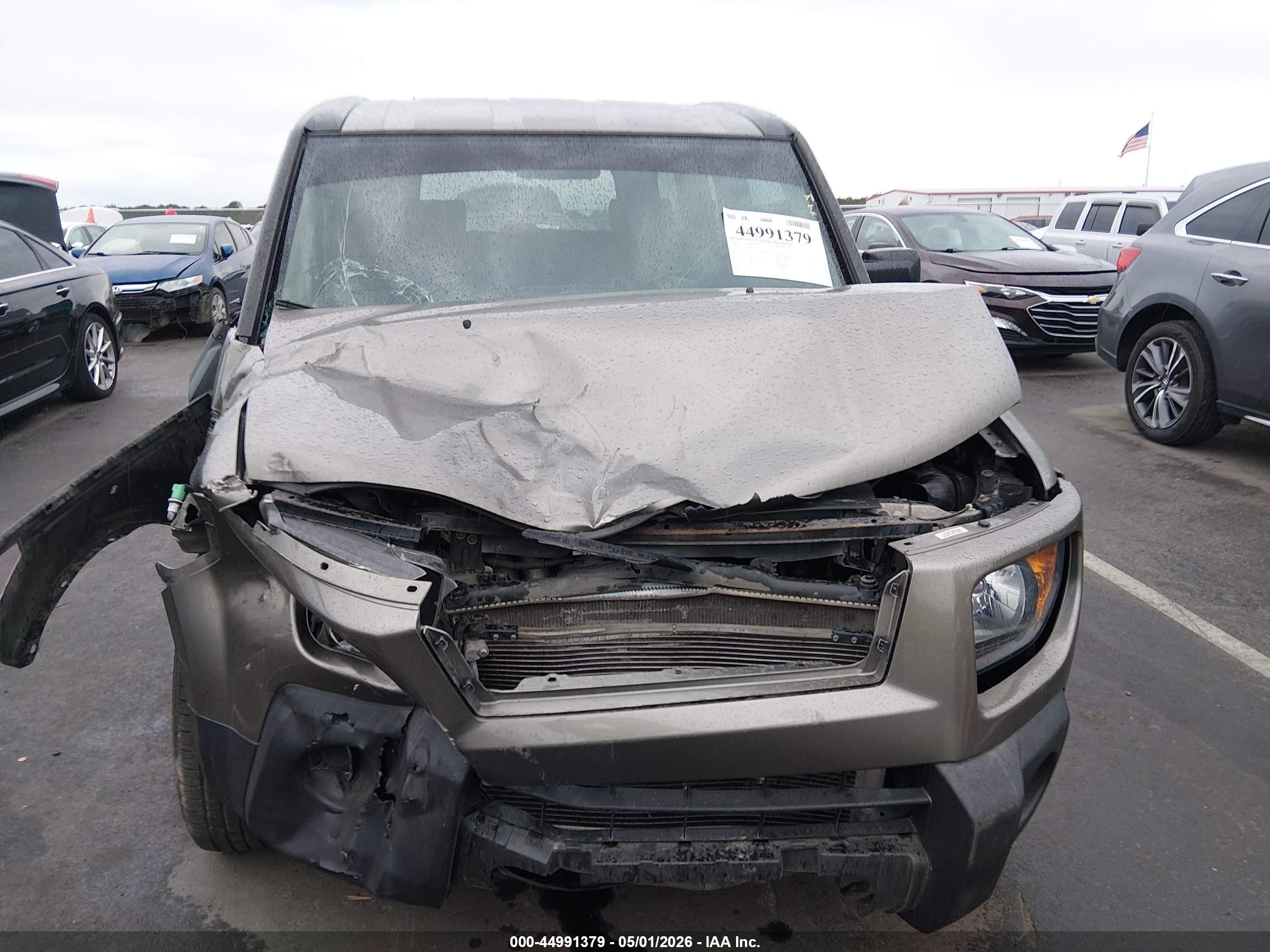 2008 Honda Element Ex Gray vin: 5J6YH18758L015536
