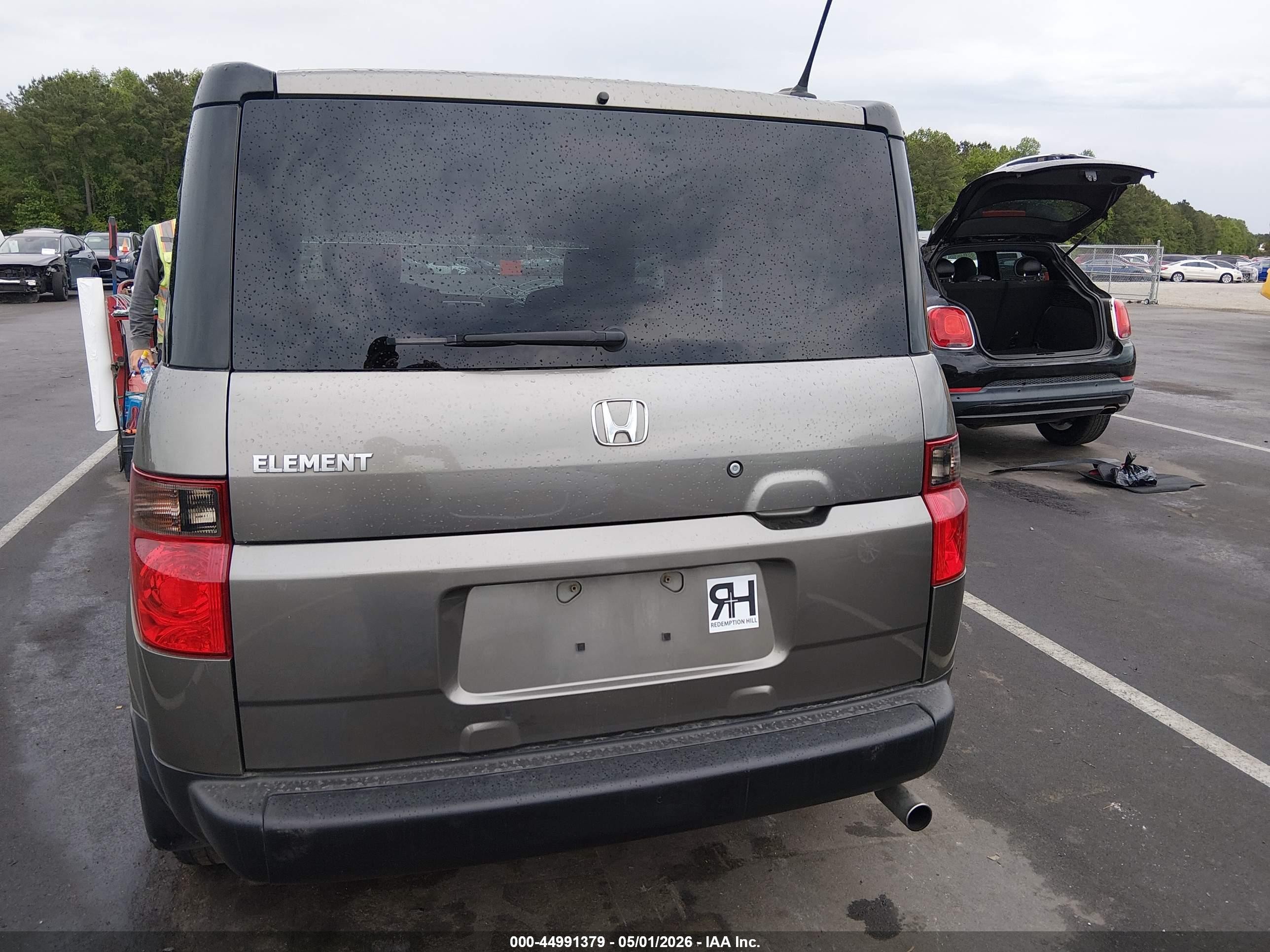 2008 Honda Element Ex Gray vin: 5J6YH18758L015536