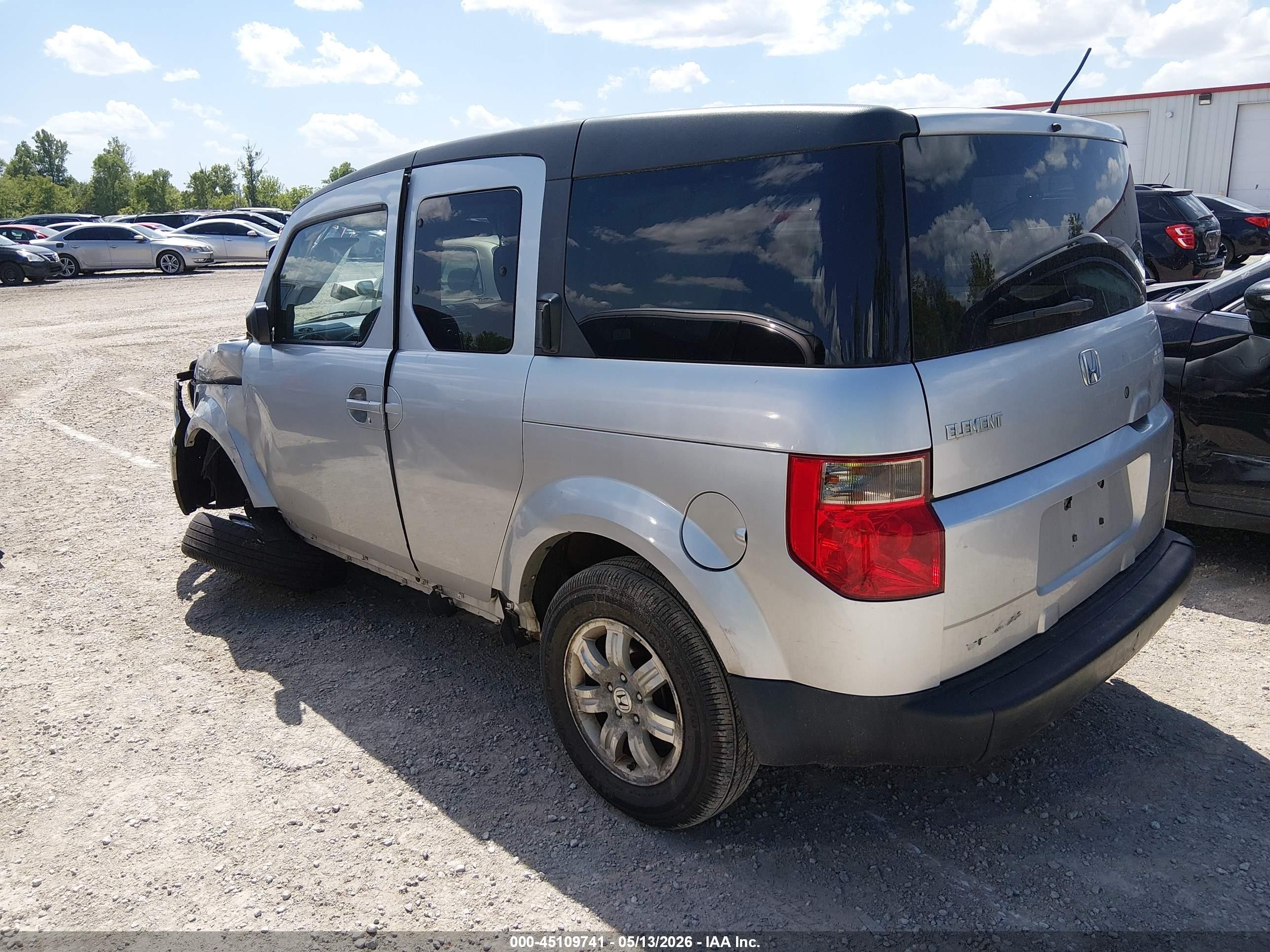 2008 Honda Element Ex Silver vin: 5J6YH18758L015911