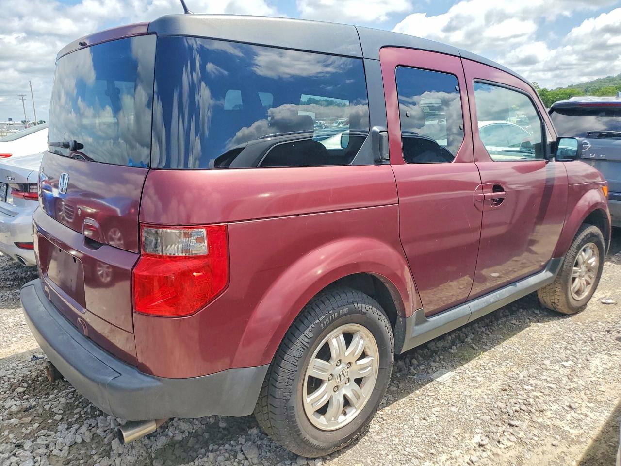2007 Honda Element Ex Burgundy vin: 5J6YH18777L013155