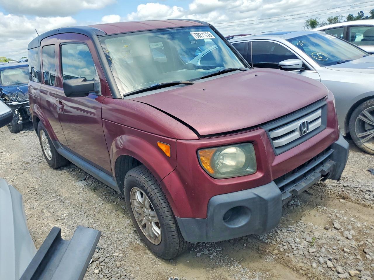 2007 Honda Element Ex Burgundy vin: 5J6YH18777L013155