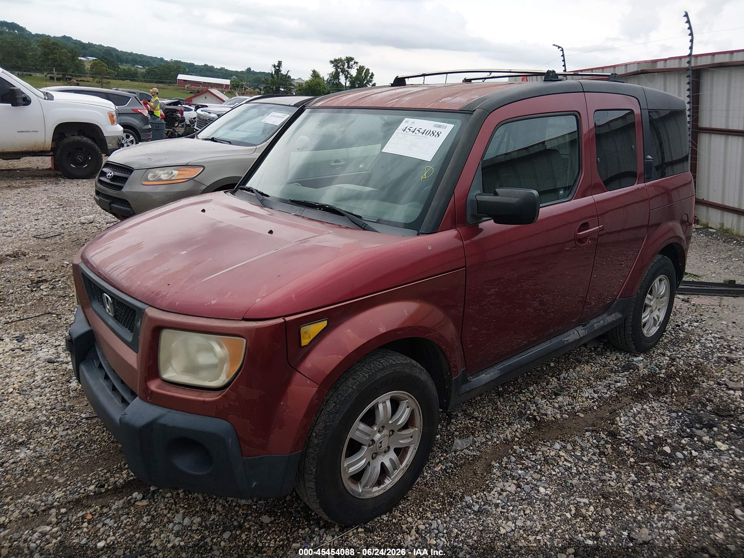 2006 Honda Element Ex-p Maroon vin: 5J6YH18786L009324