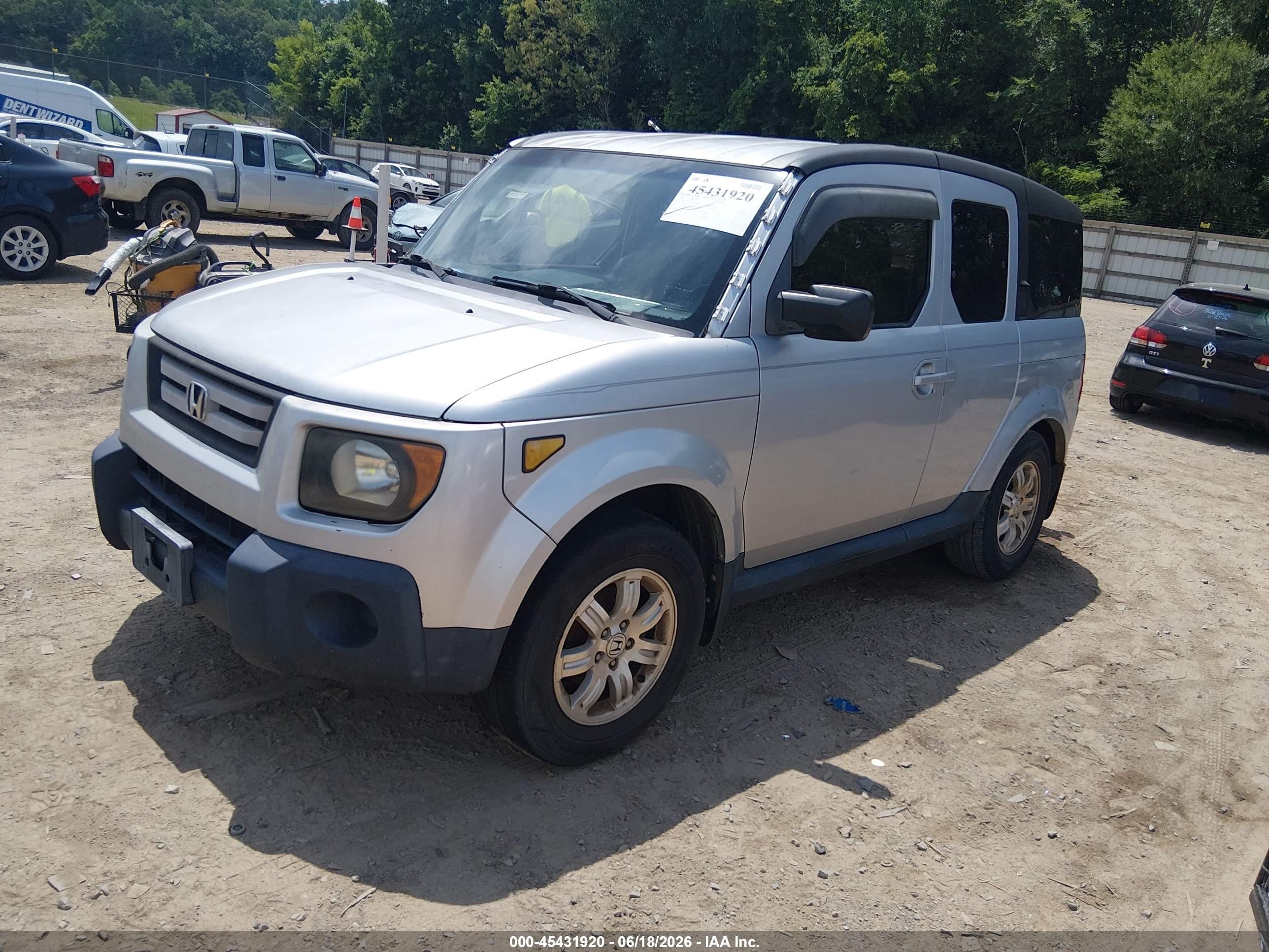 2007 Honda Element Ex Silver vin: 5J6YH18787L003282