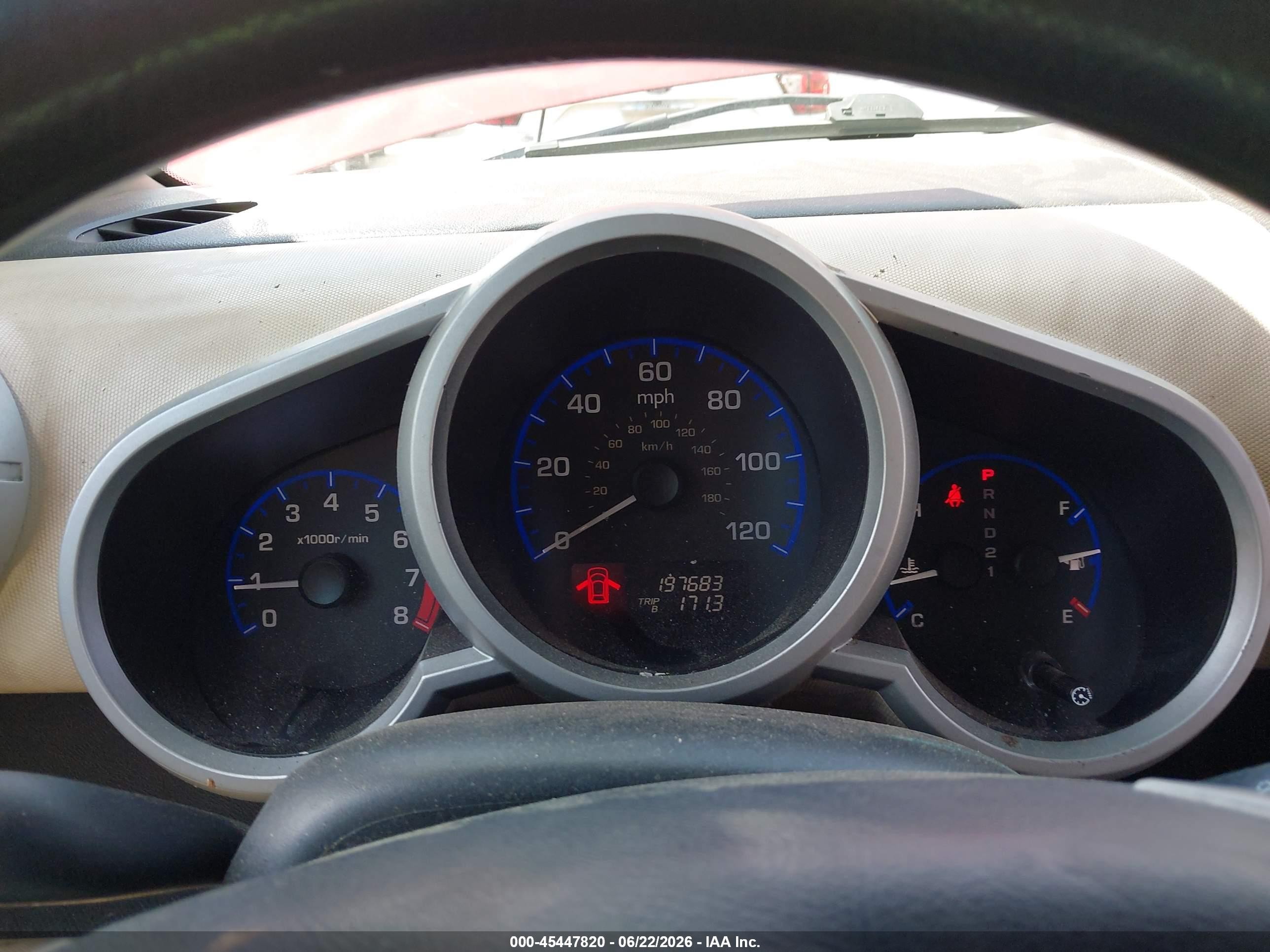 2007 Honda Element Ex Red vin: 5J6YH18787L006294