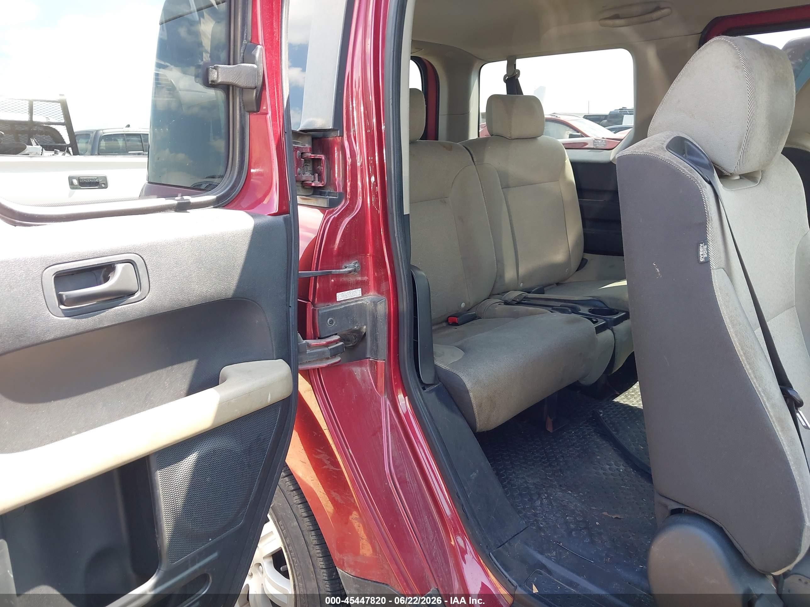 2007 Honda Element Ex Red vin: 5J6YH18787L006294