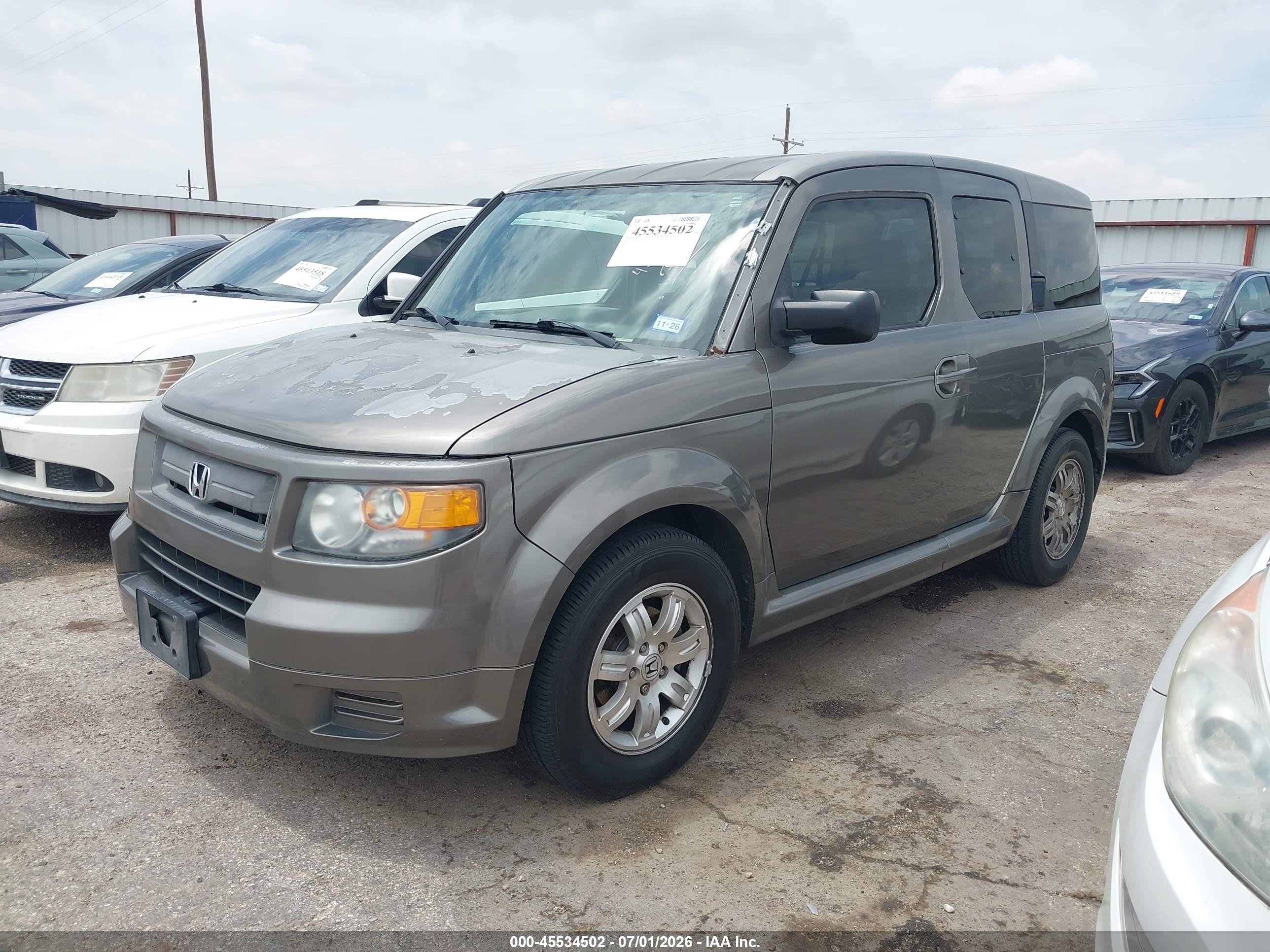 2008 Honda Element Sc Gray vin: 5J6YH18908L005417