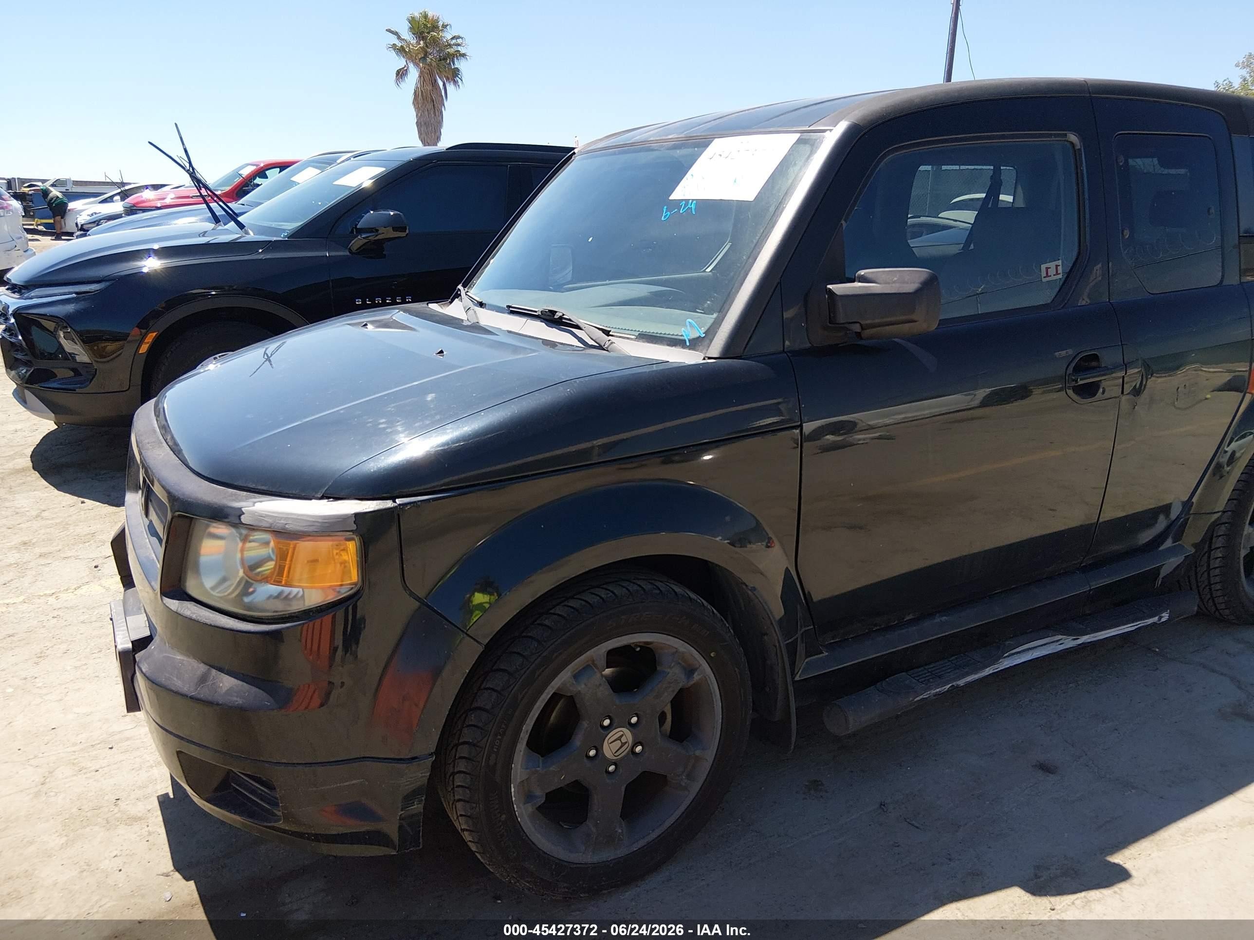 2008 Honda Element Sc Black vin: 5J6YH18908L010813
