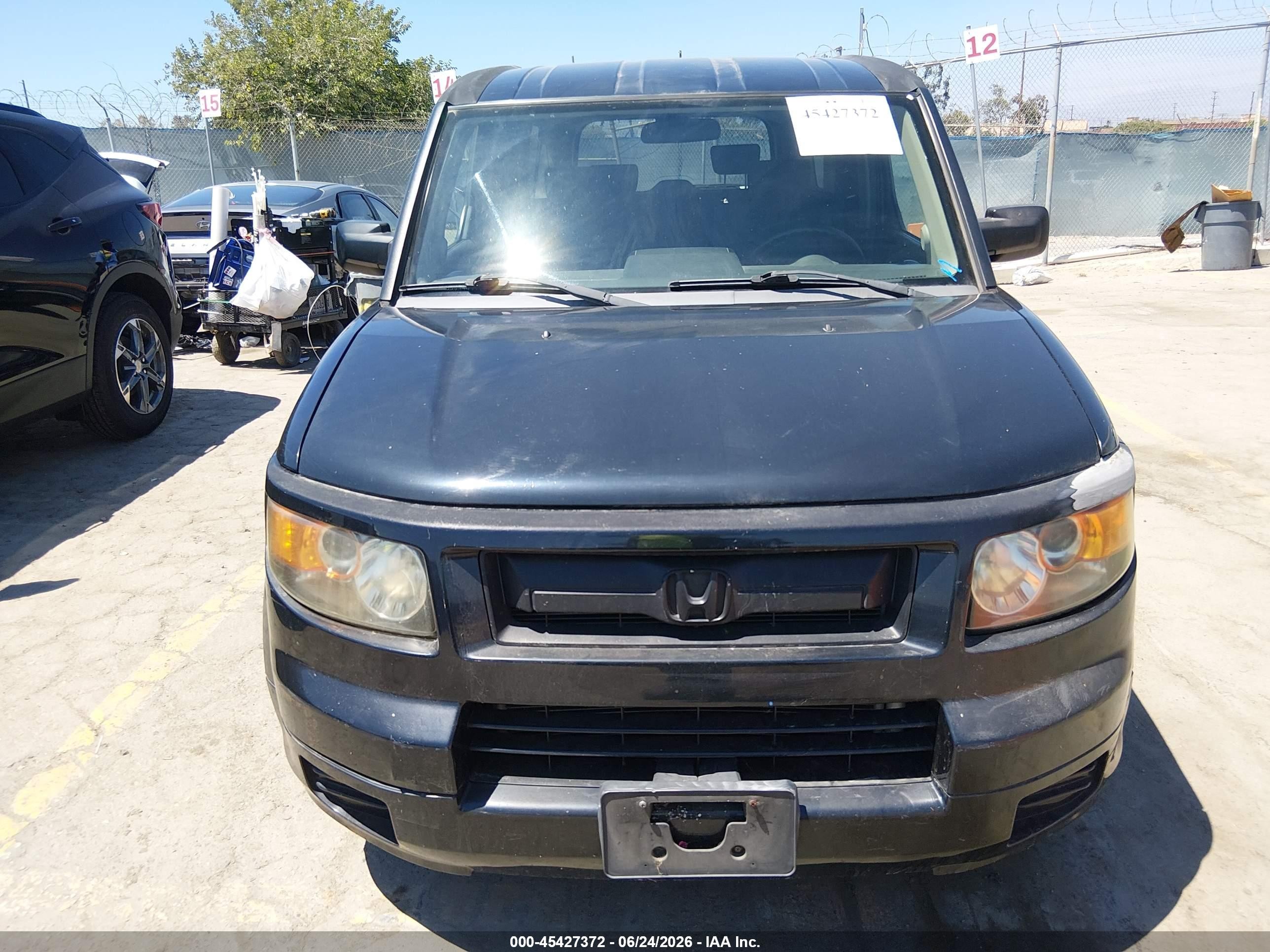 2008 Honda Element Sc Black vin: 5J6YH18908L010813