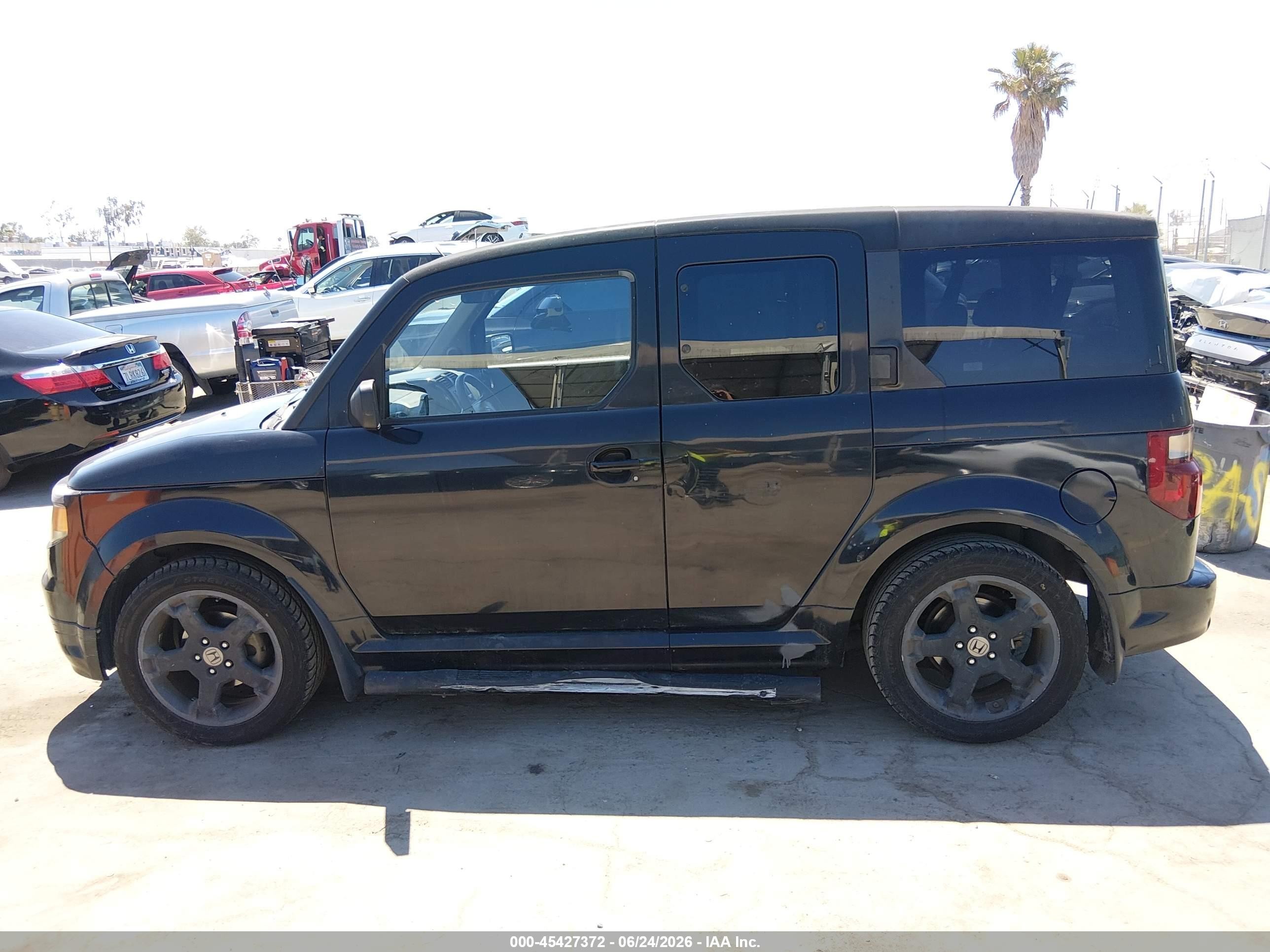 2008 Honda Element Sc Black vin: 5J6YH18908L010813