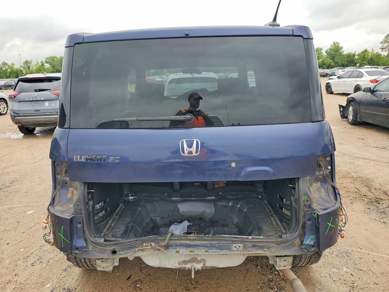 2008 Honda Element Sc Синий vin: 5J6YH18918L007774