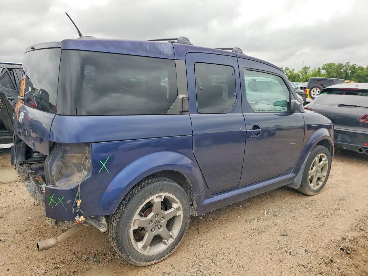 2008 Honda Element Sc Синий vin: 5J6YH18918L007774