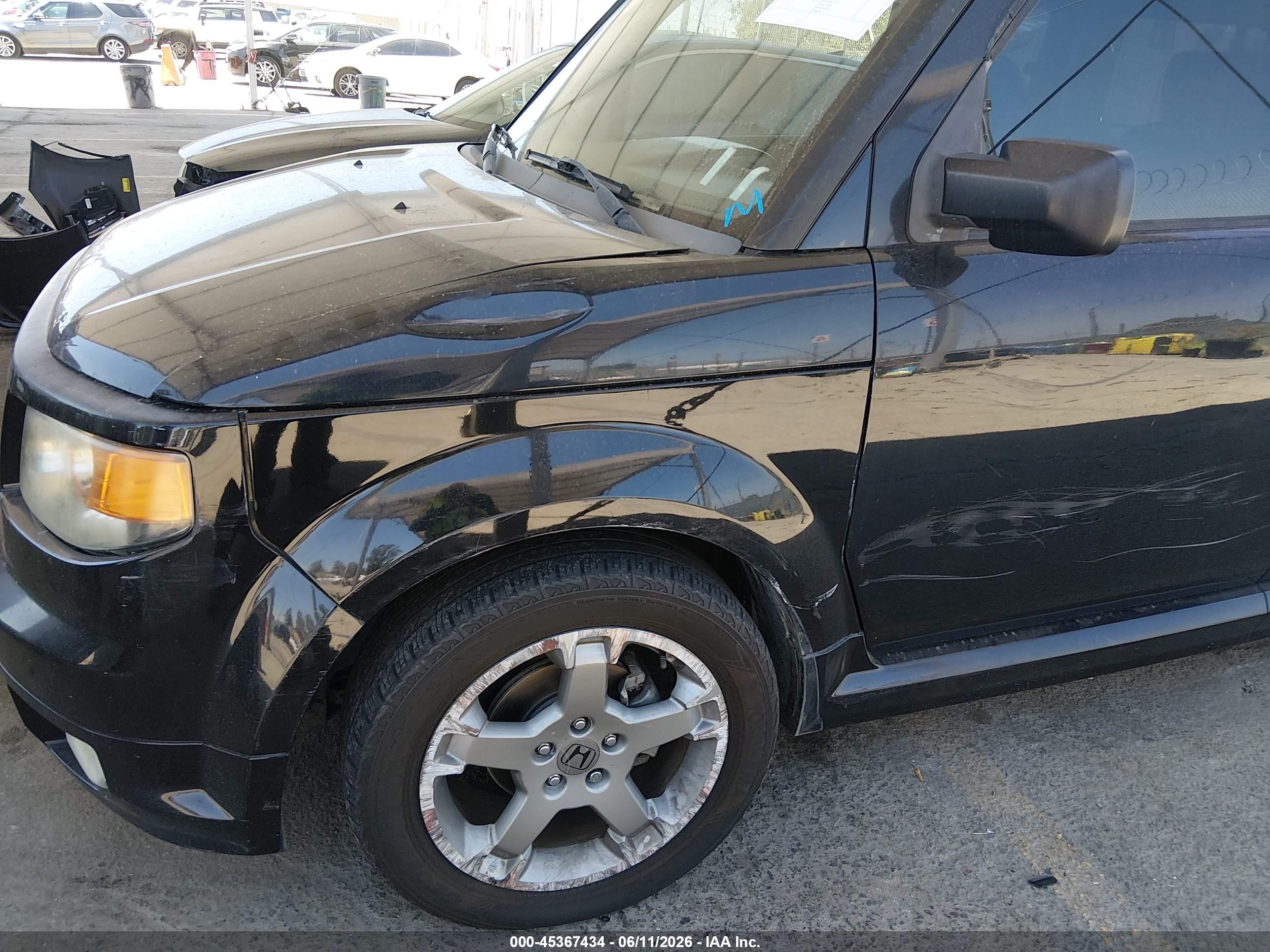 2007 Honda Element Sc Black vin: 5J6YH18927L005689